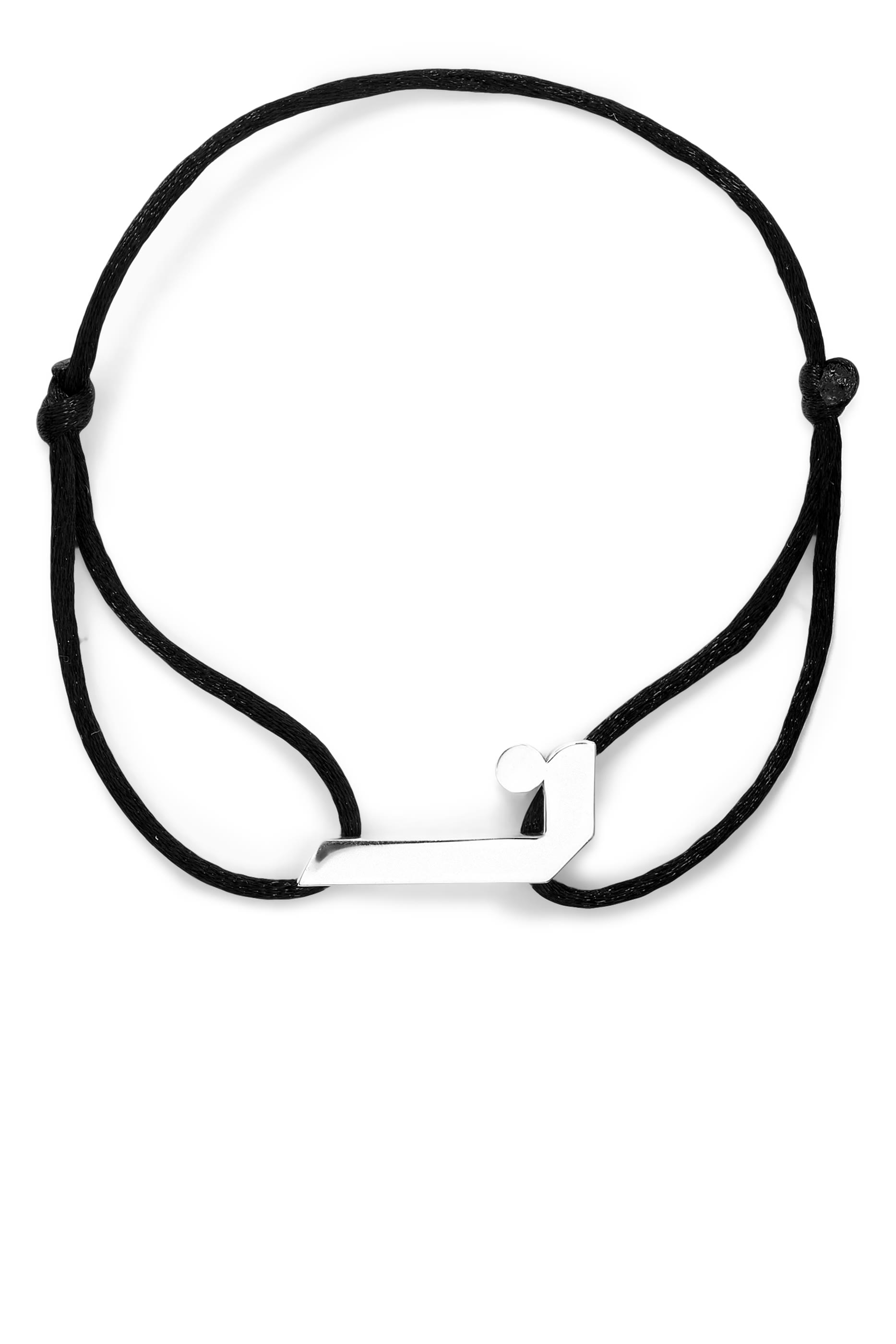 Arabic Letter 'Noon' Bracelet,  Sterling Silver