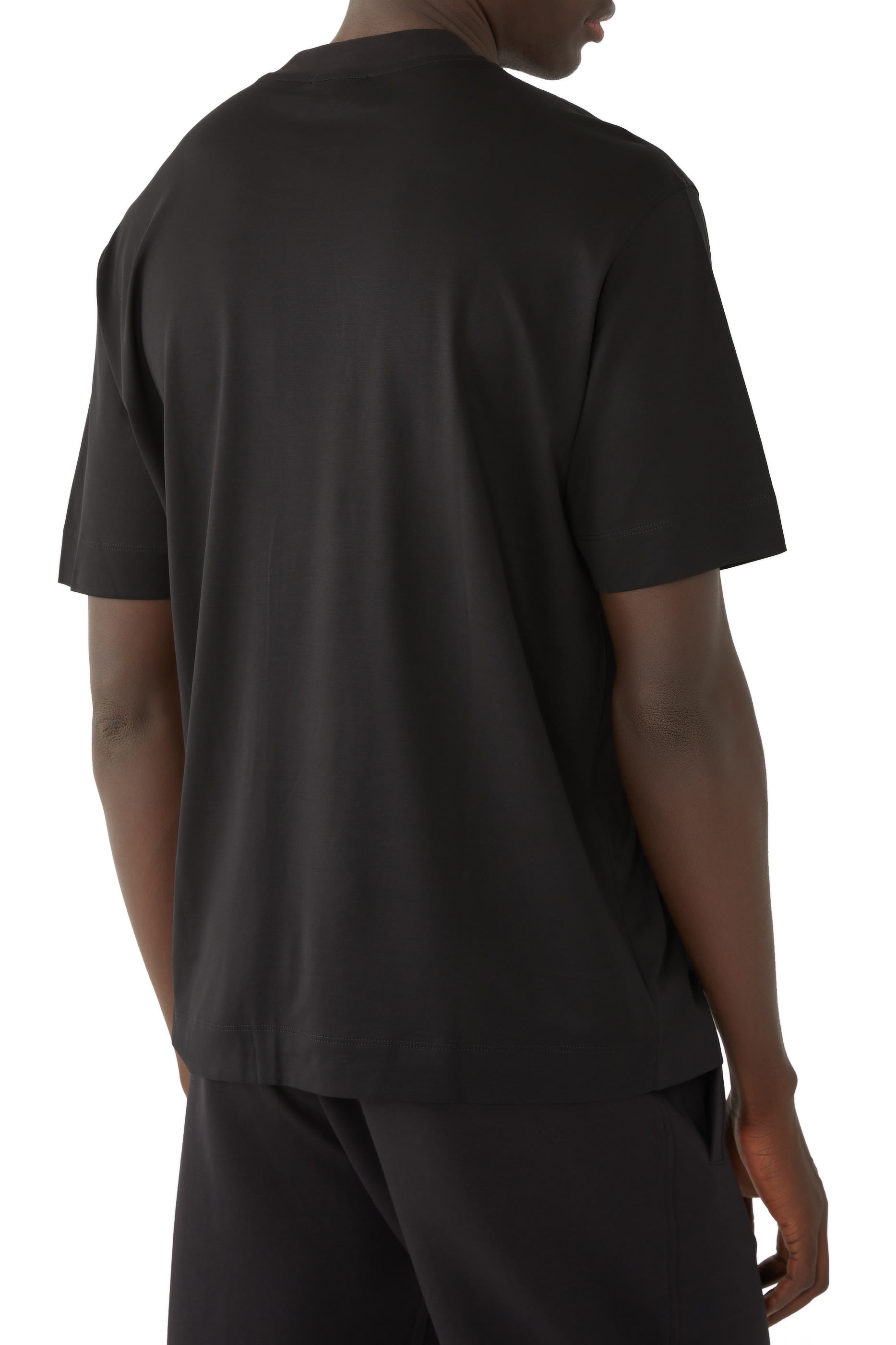 Macro EA Text Logo Tencel T-Shirt