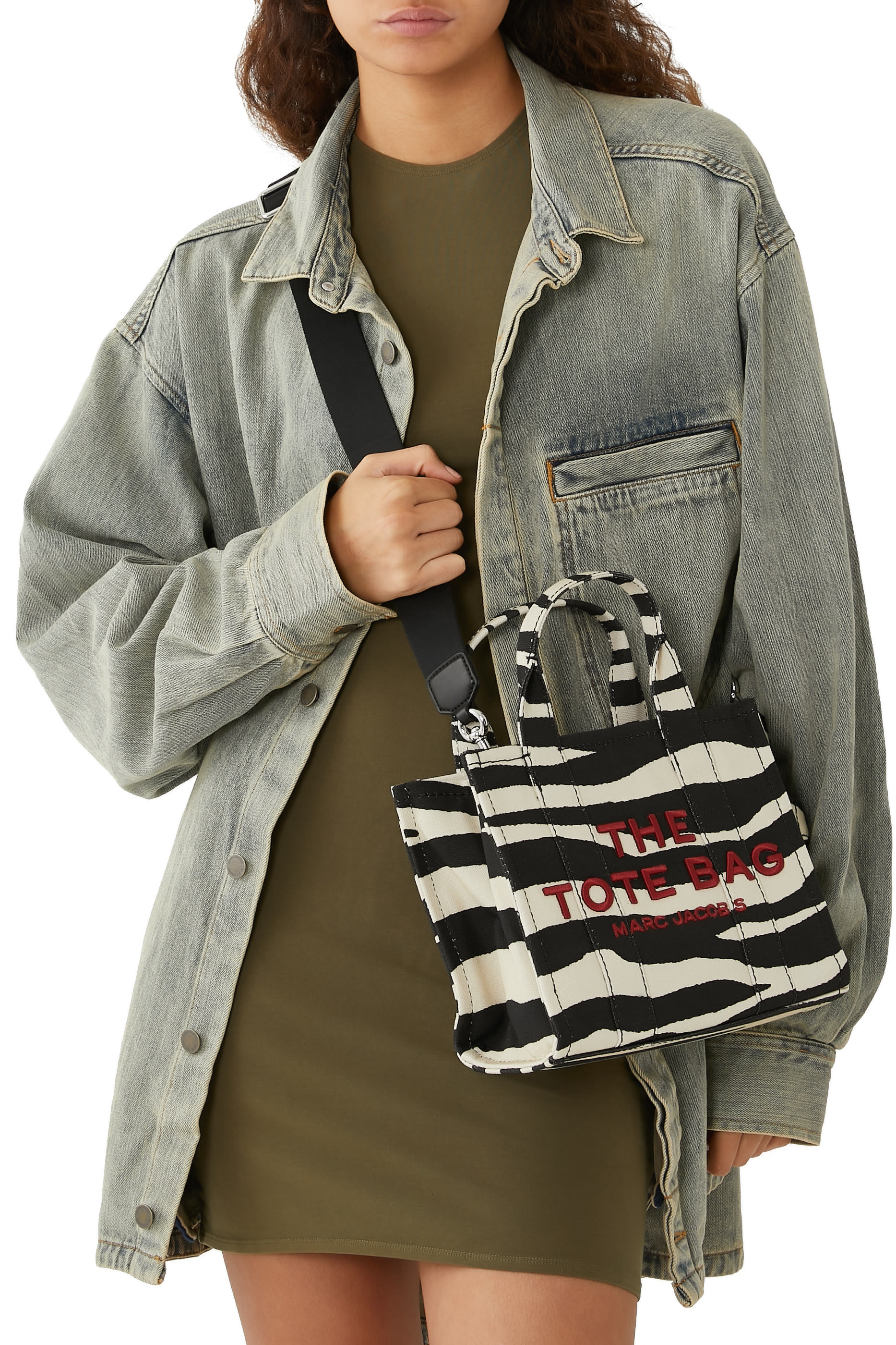 The Zebra Canvas Small Tote Bag
