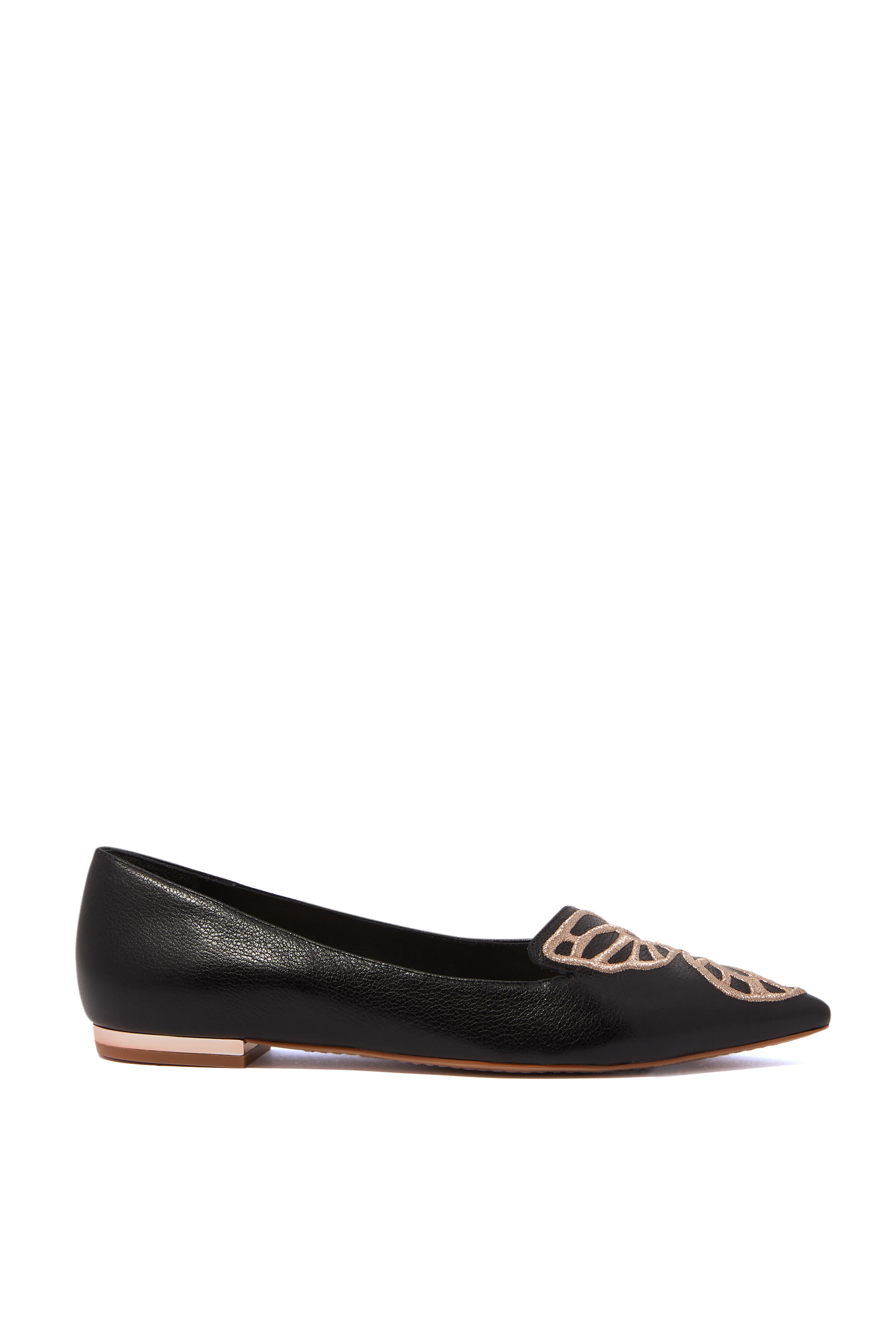 Bibi Butterfly Leather  Ballerina Flats