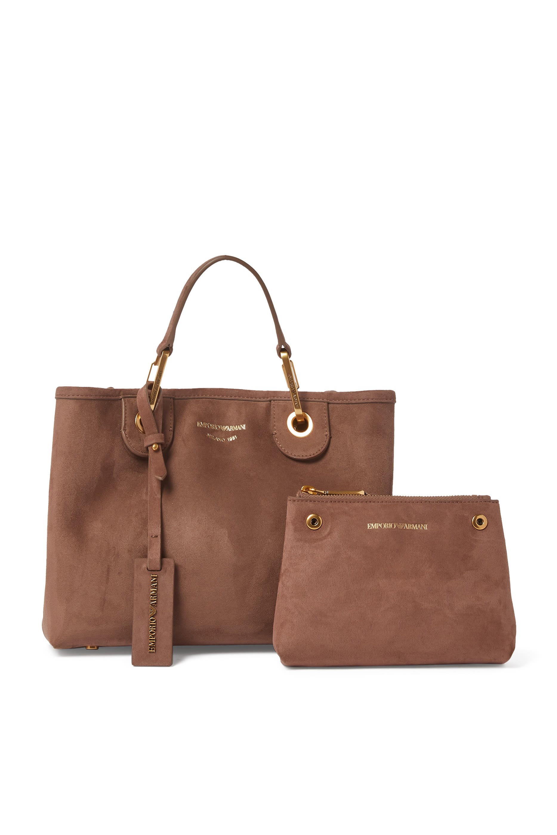 MyEA Suede Shopper Bag