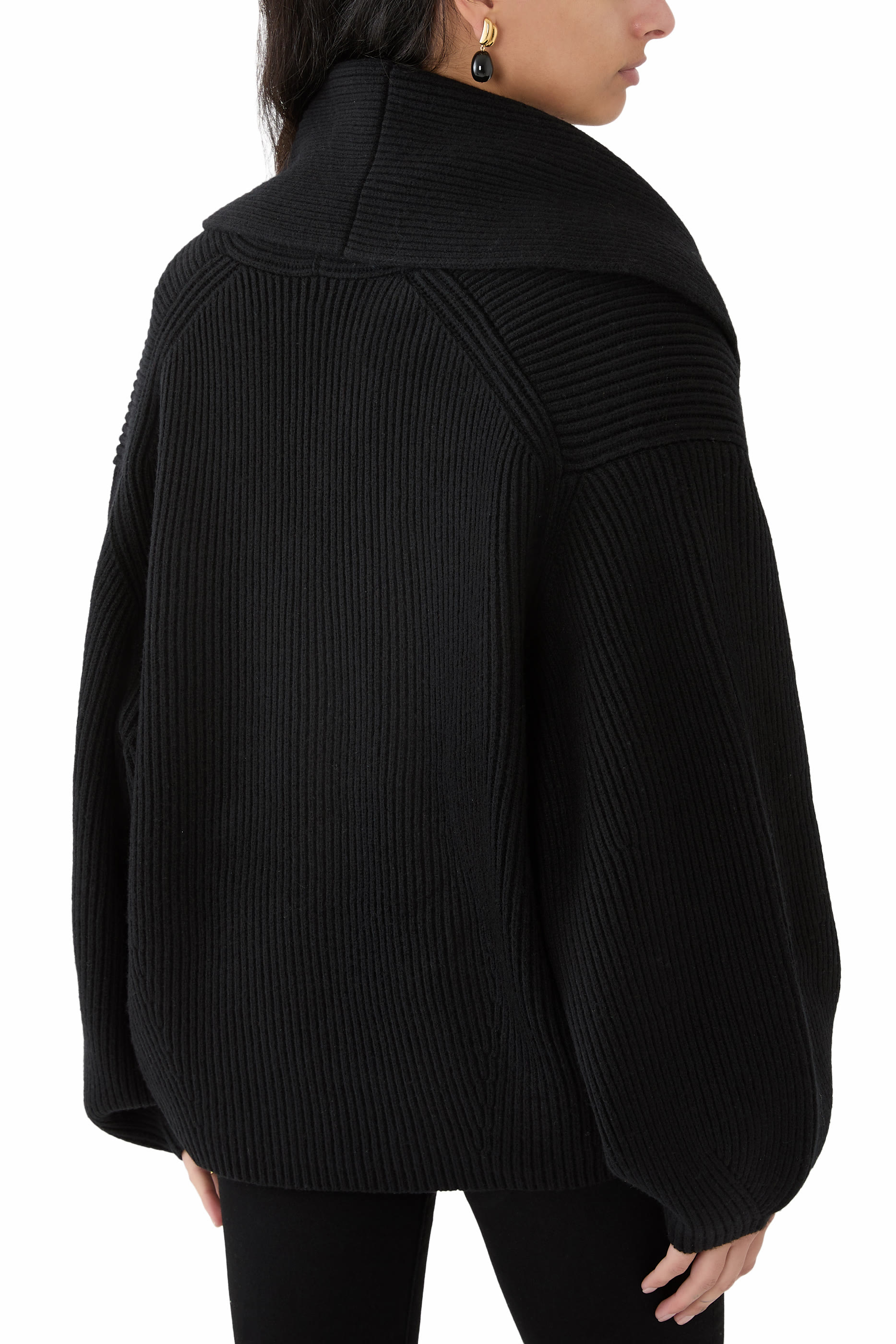 Shawl-Lapel Cardigan