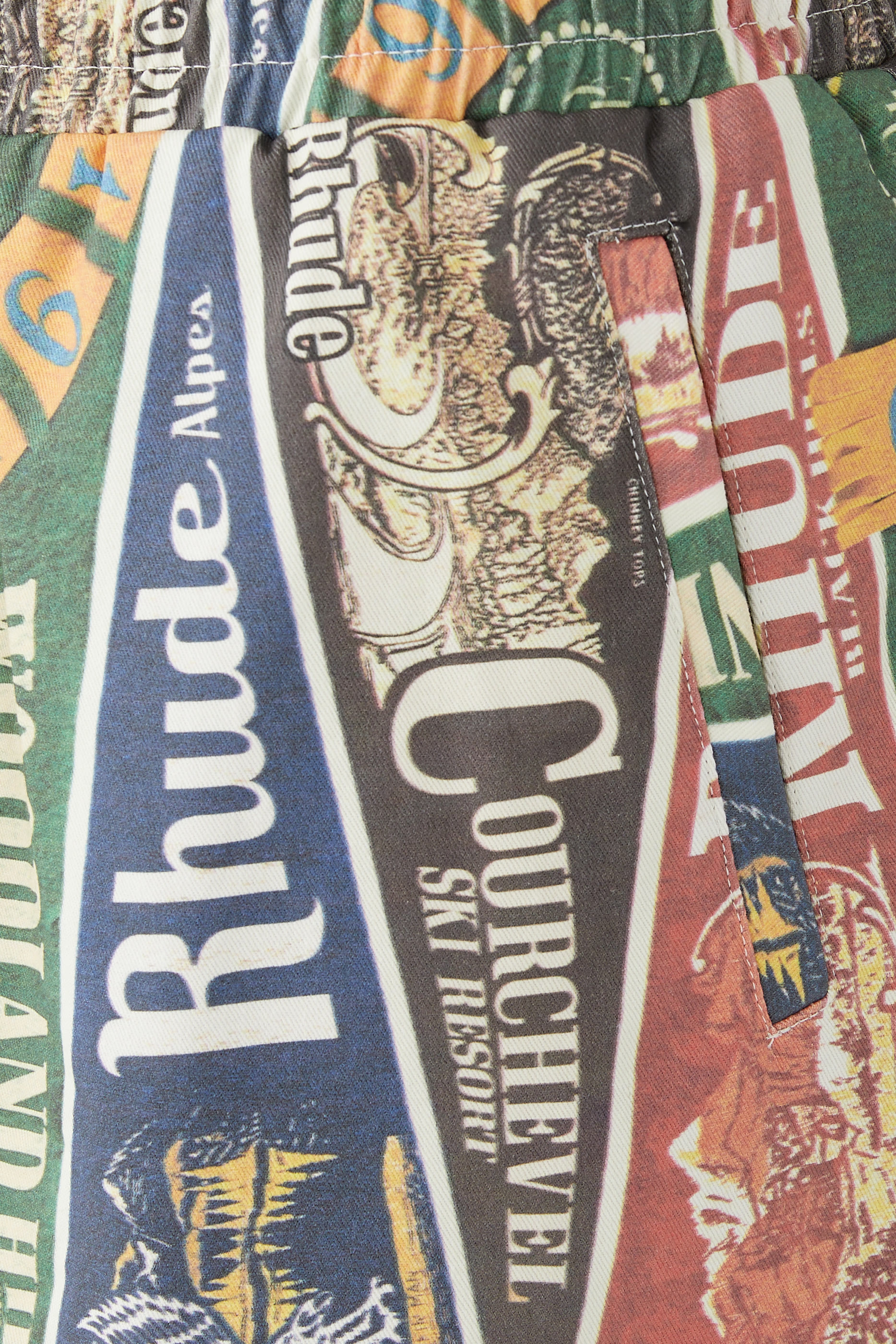 Collegiate Flag Twill Shorts