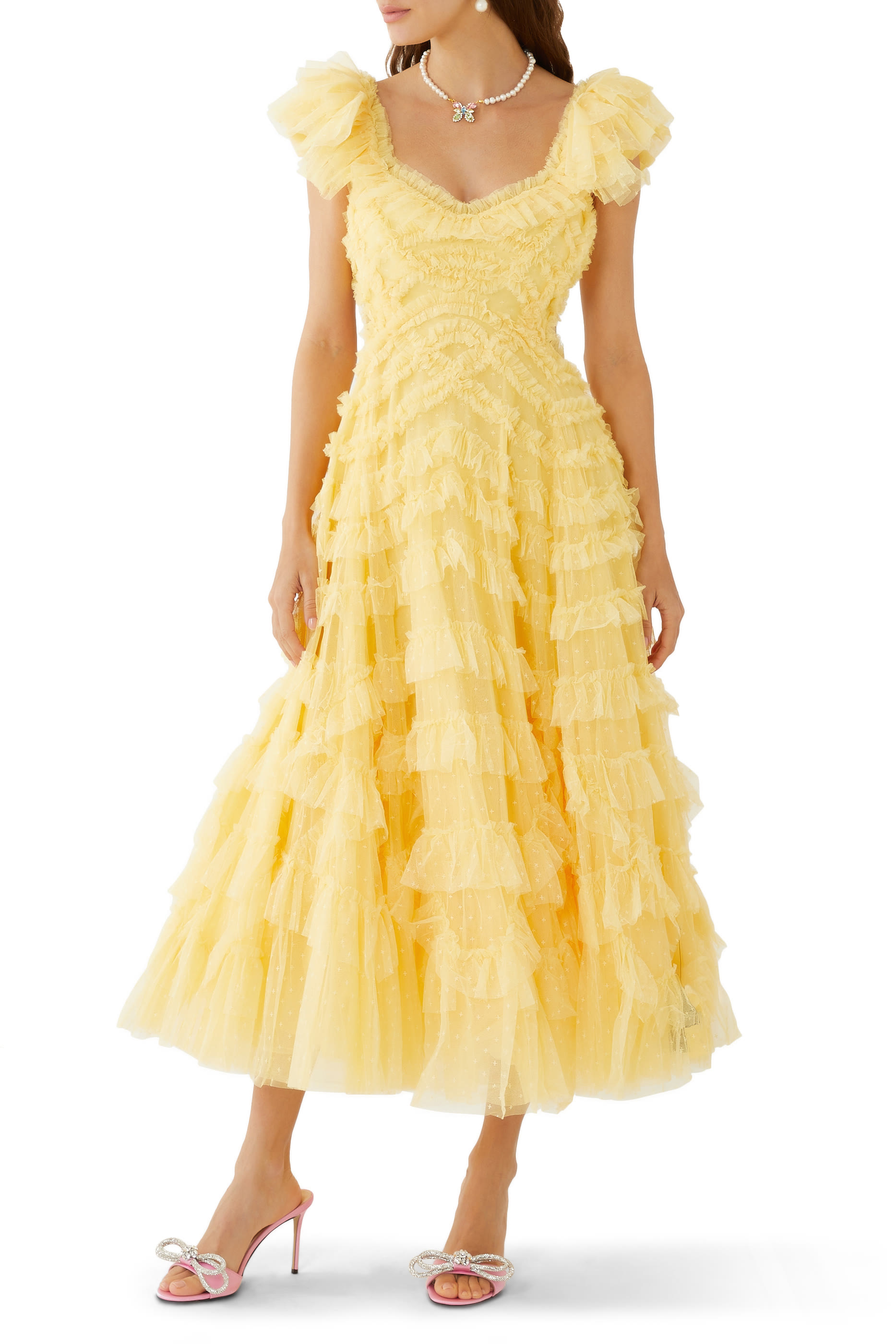 Lola Backless Ballerina Midi Dress