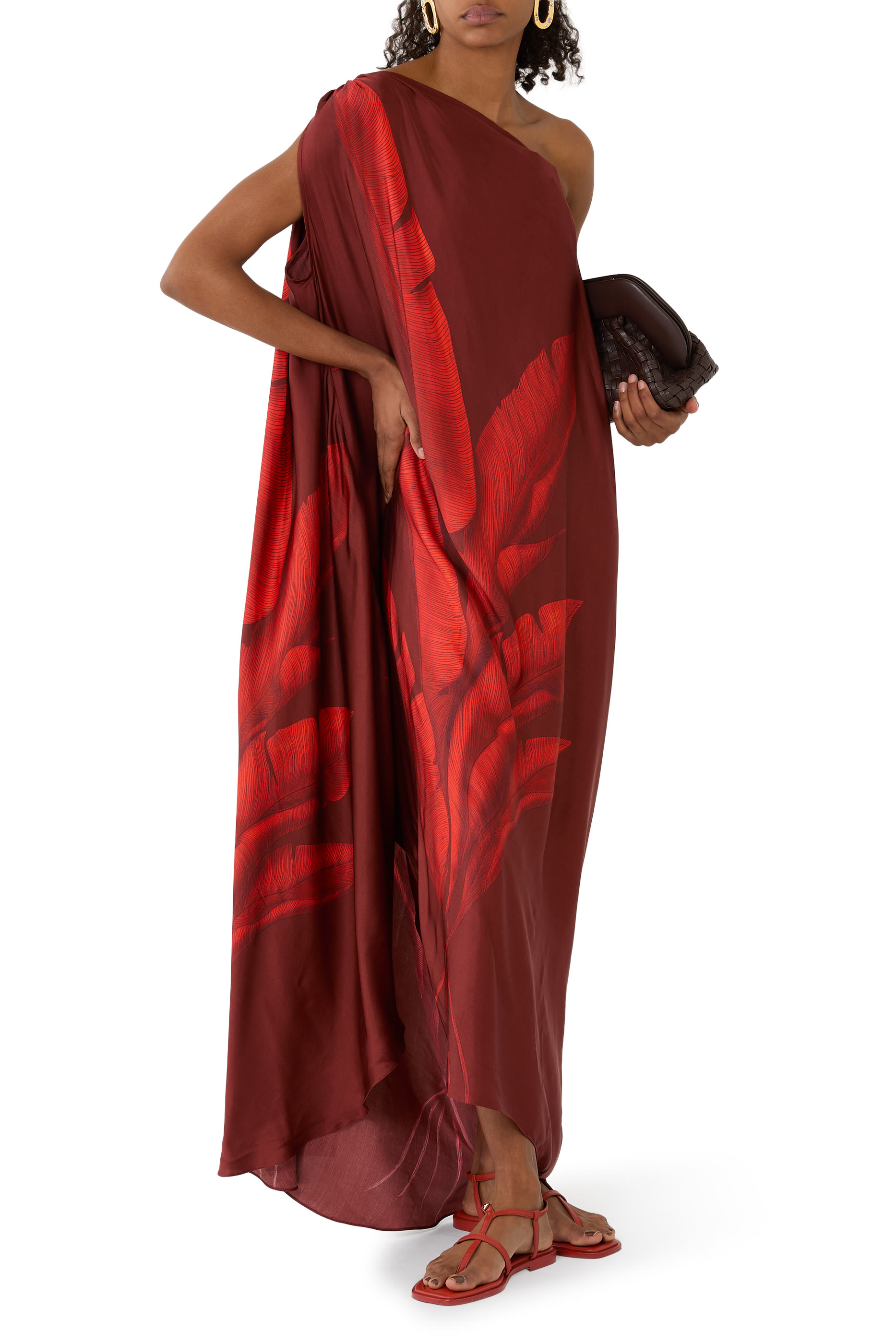 Sus Miradas Asymmetric Maxi Dress