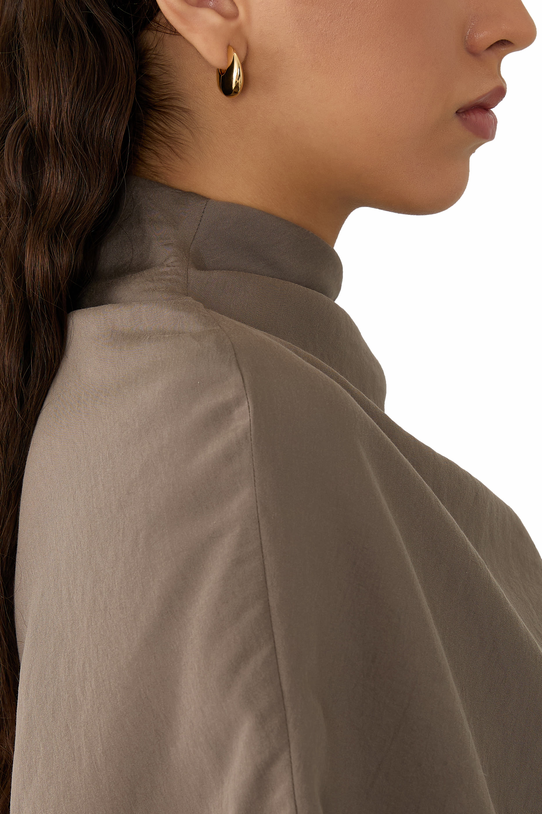 Sculptural Pebble Small Hoop Earrings