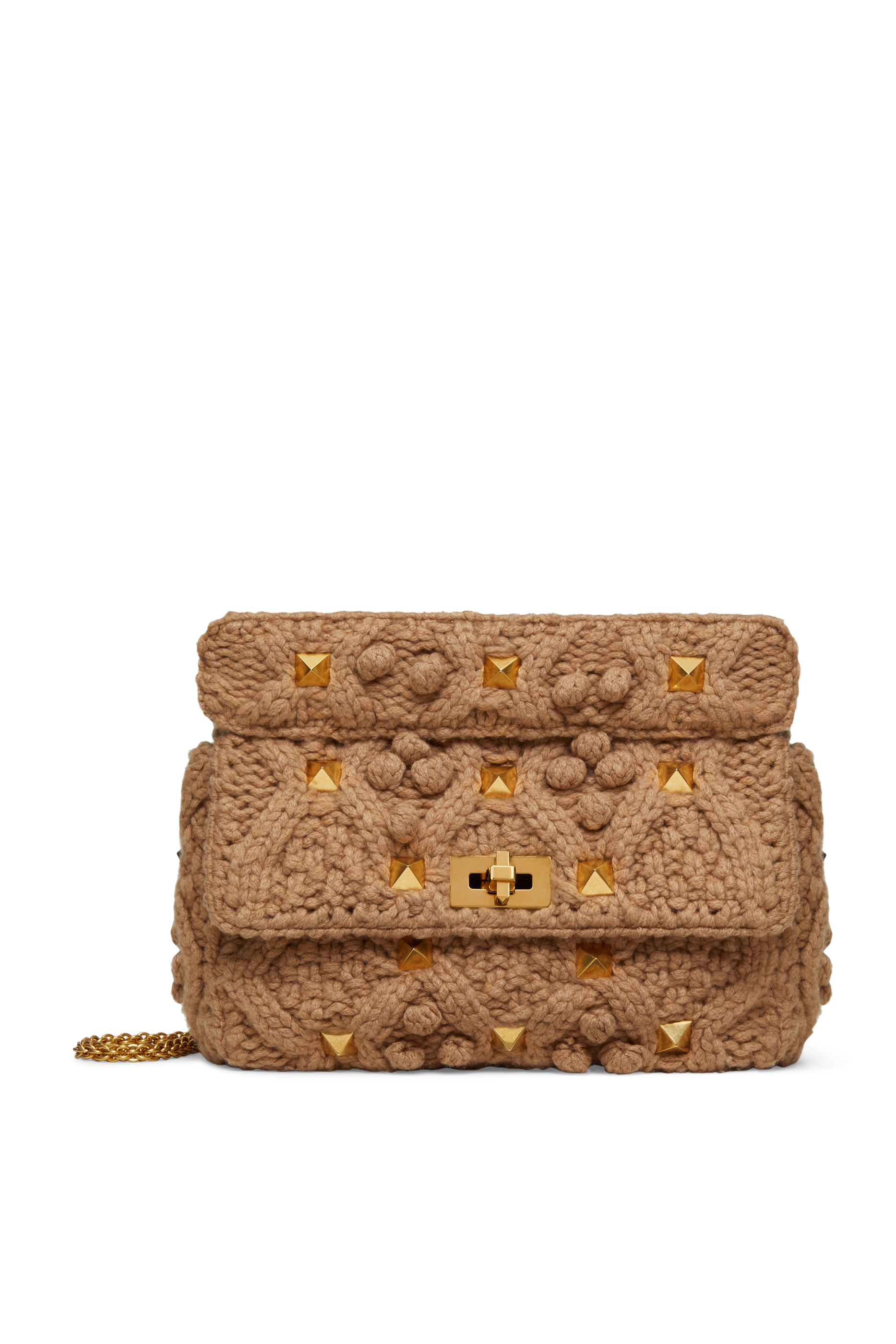 Valentino Garavani Roman Stud Knitted Bag