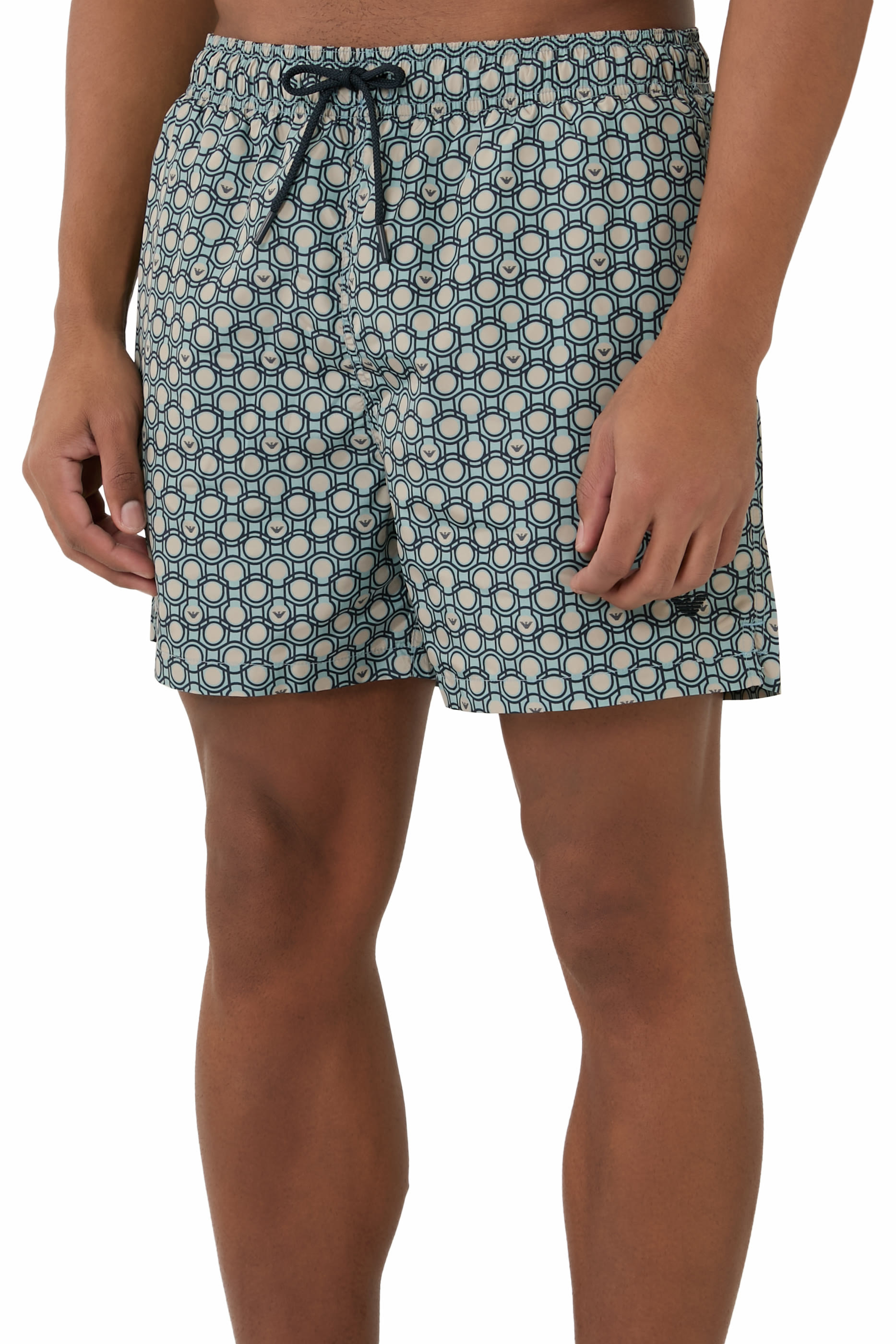 Sticks Print Swim Shorts