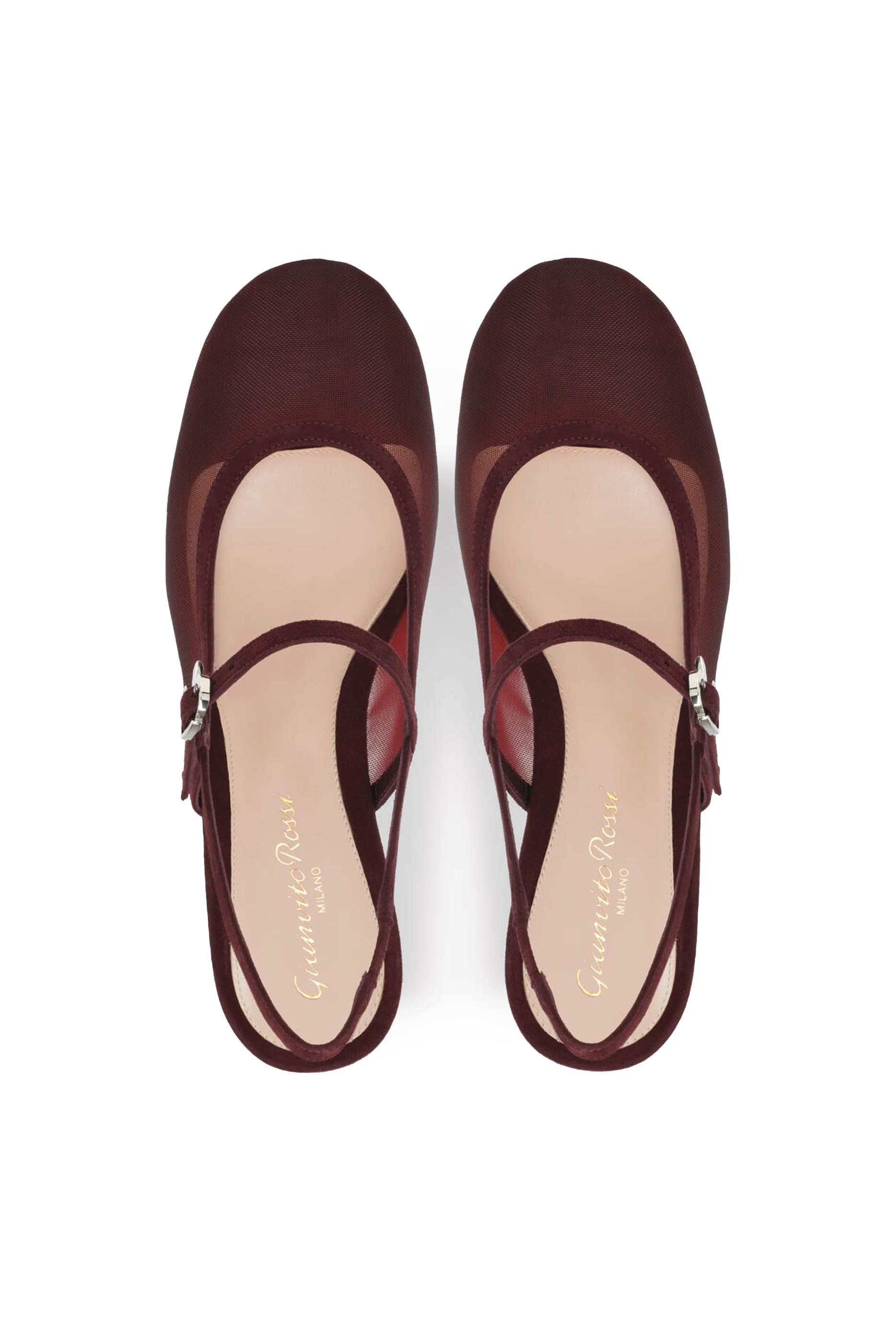 Ribbon Strap 45 Block Heel Pumps