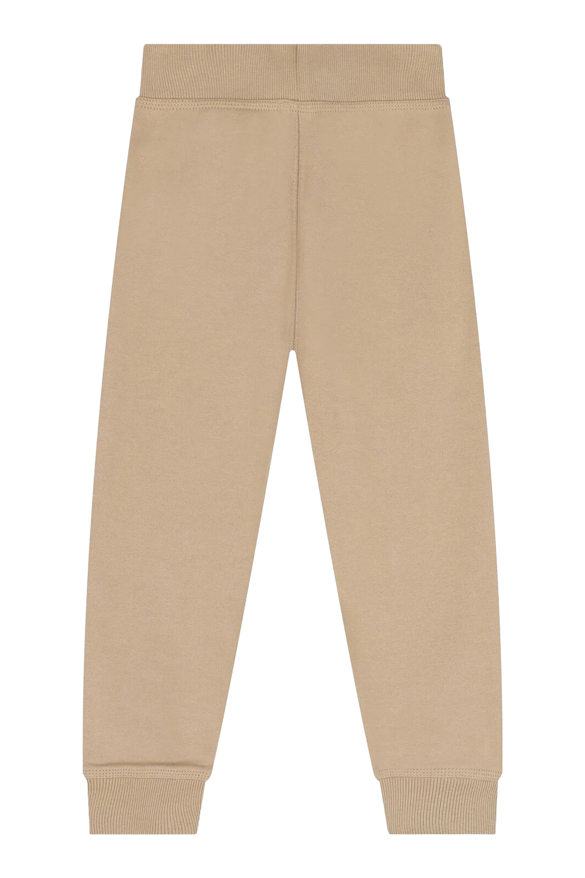 Kids Check Trim Cotton Jogging Pants