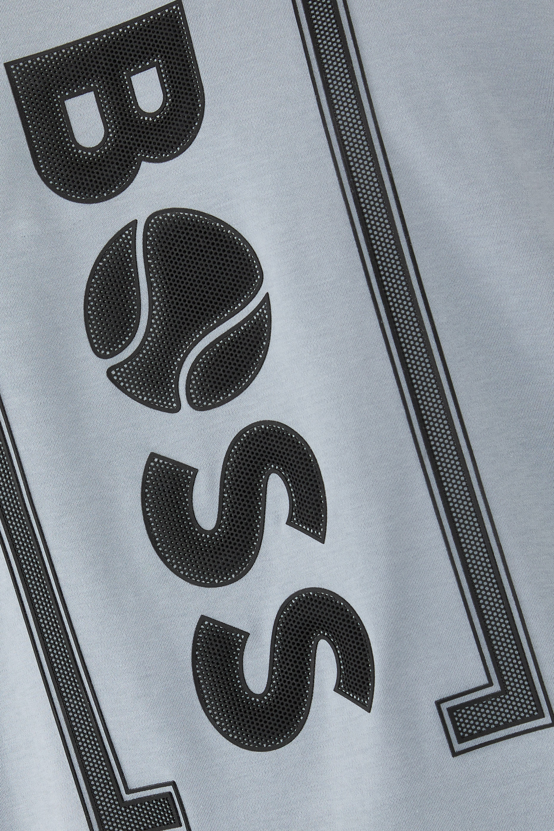 Relaxed-Fit T-Shirt with Tennis-Inspired Mesh-Print Logo