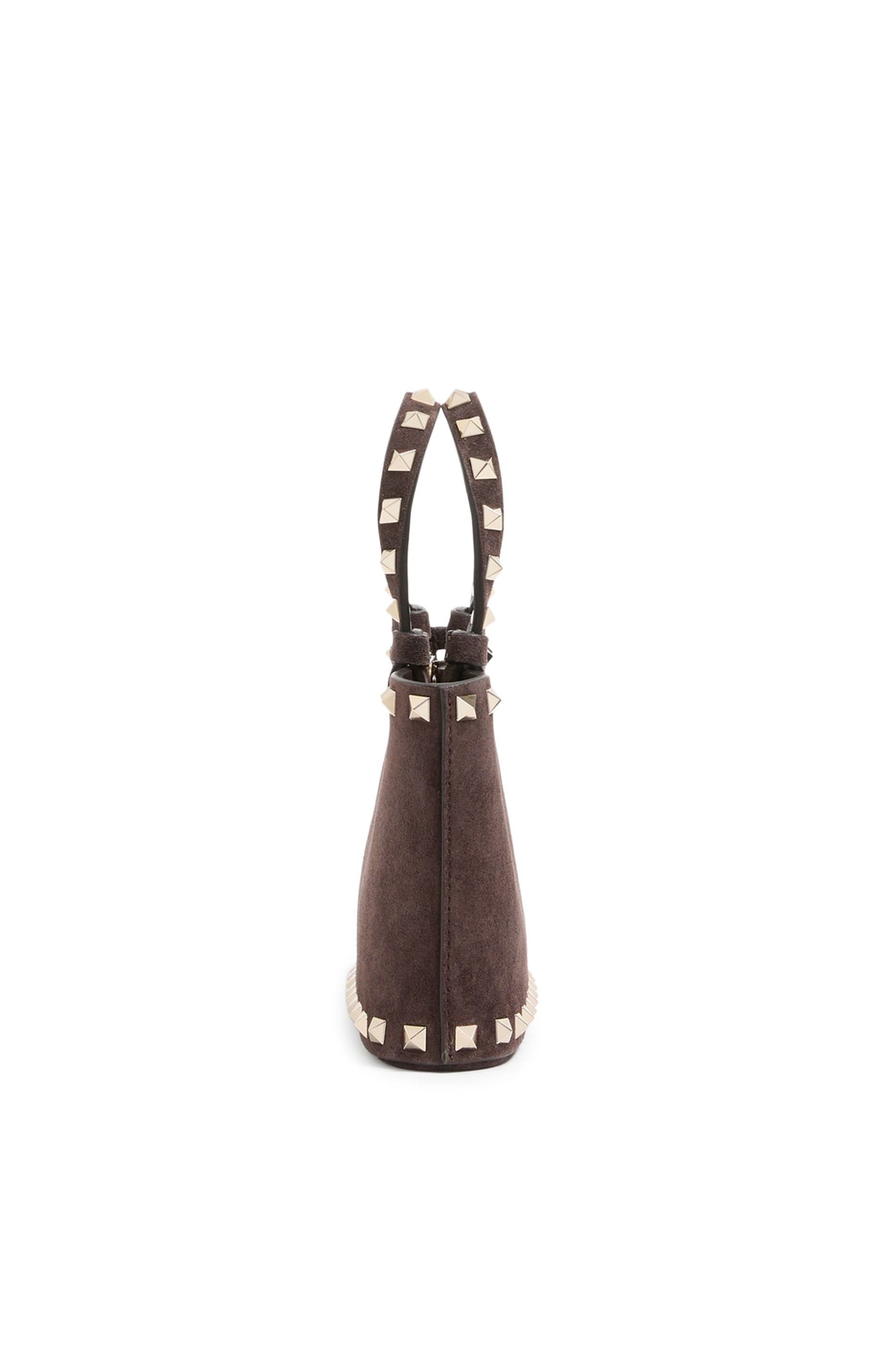 Rockstud Mini Suede Shopping Bag 