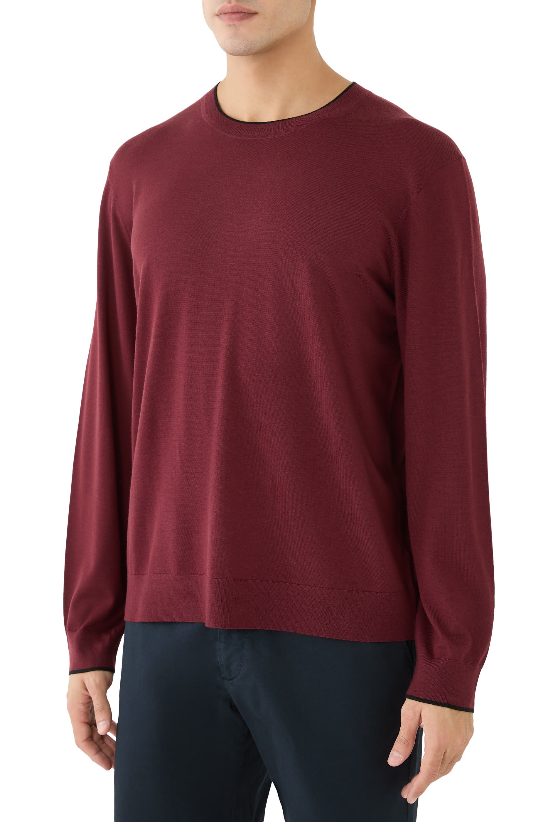 Ribbed Crewneck Sweater