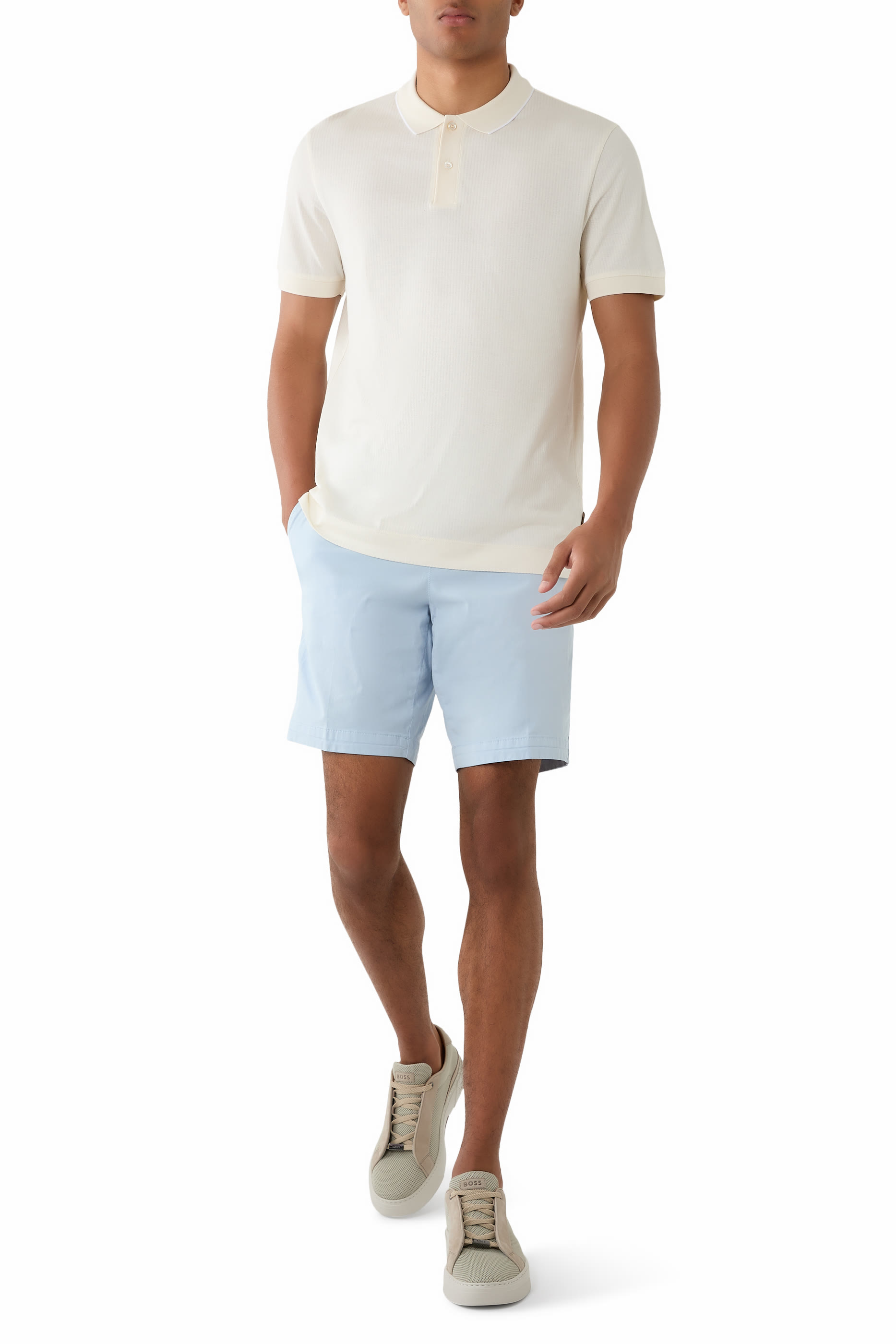 Cotton-Silk Polo Shirt