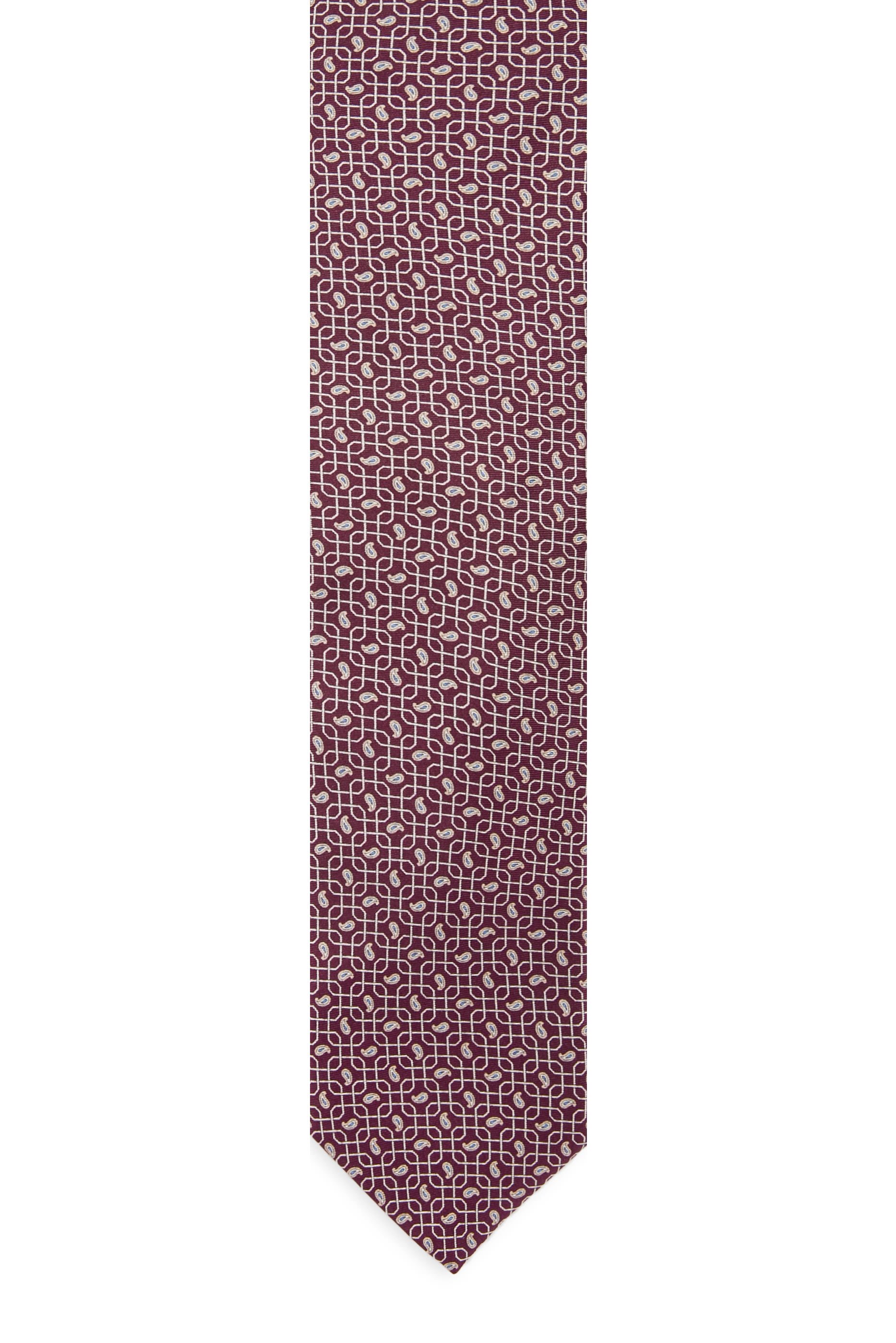  Paisley Print Silk Tie