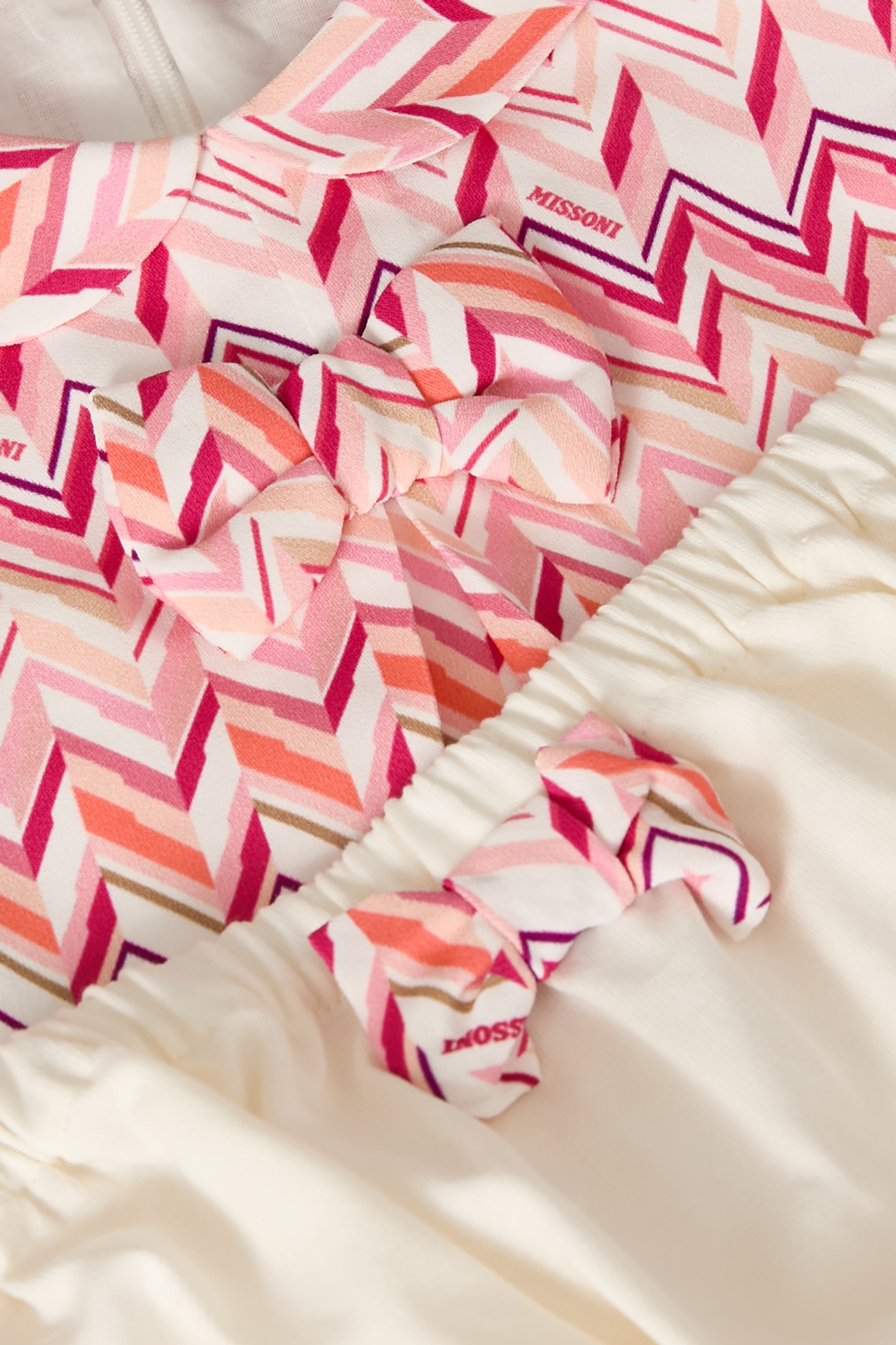 Kids Zigzag Collar Dress & Knickers Set