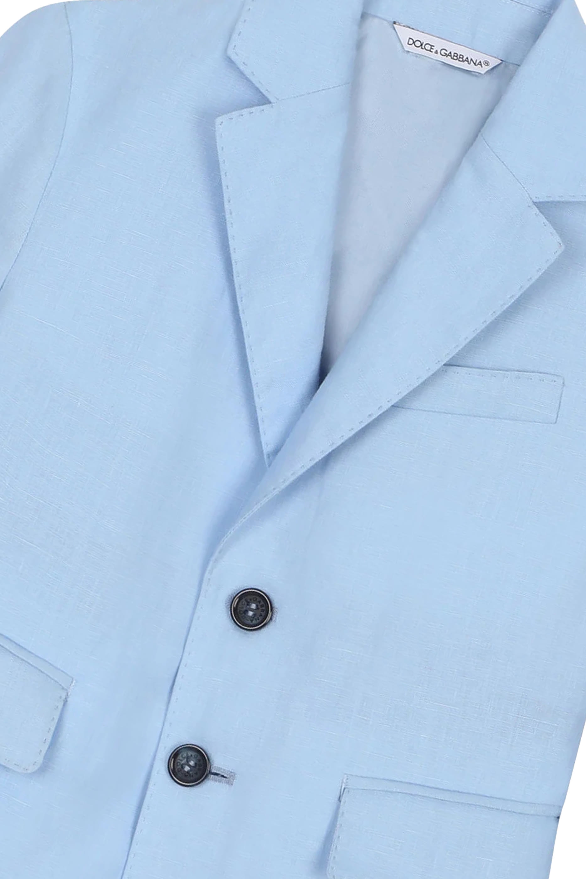 Kids Linen Single-Breasted Suit