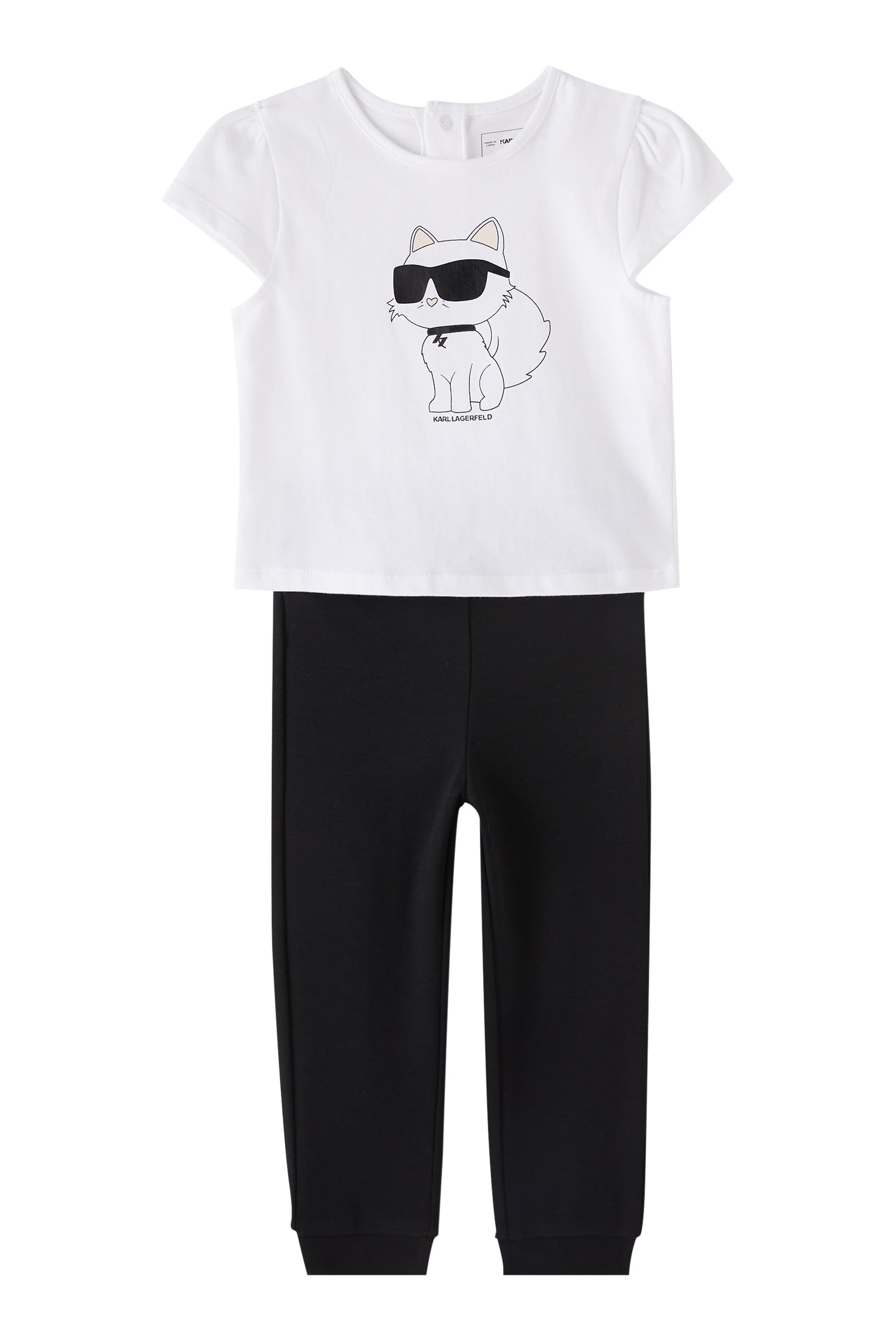 Kids Cotton T-Shirt and Leggings Set