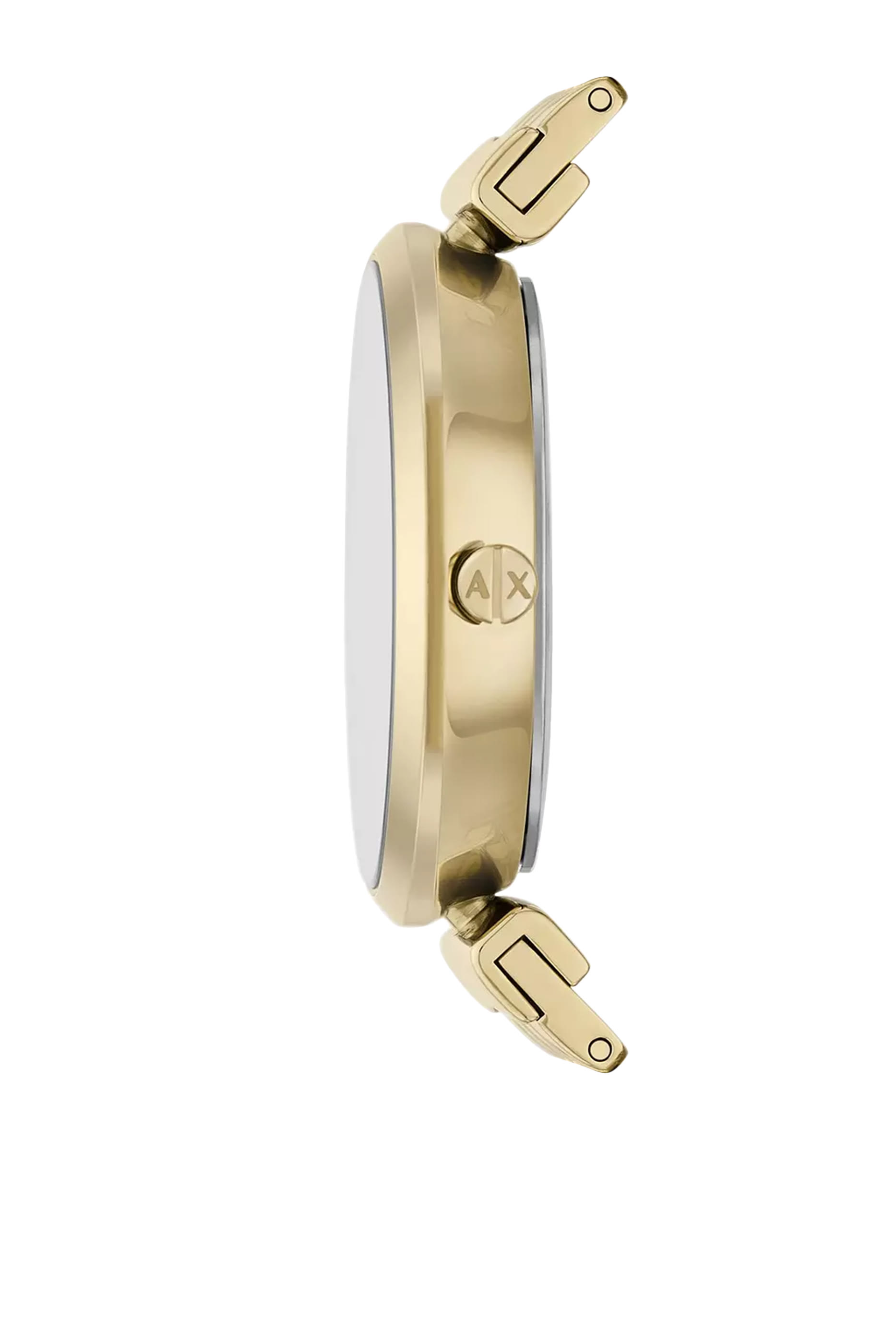 Three-Hand Gold-Tone Stainless Steel Watch