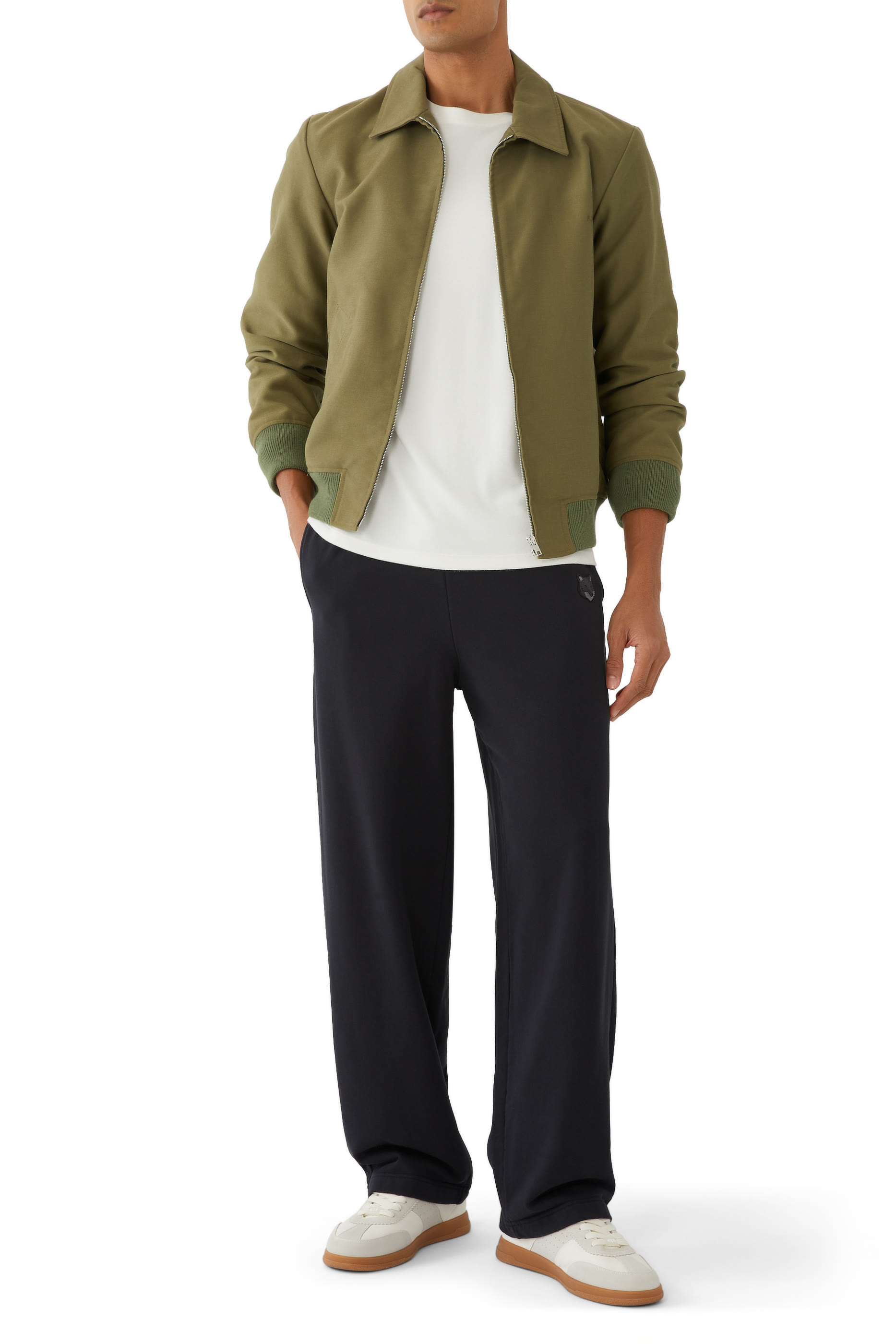 Bold Fox Head Patch Relaxed Jogging Pants