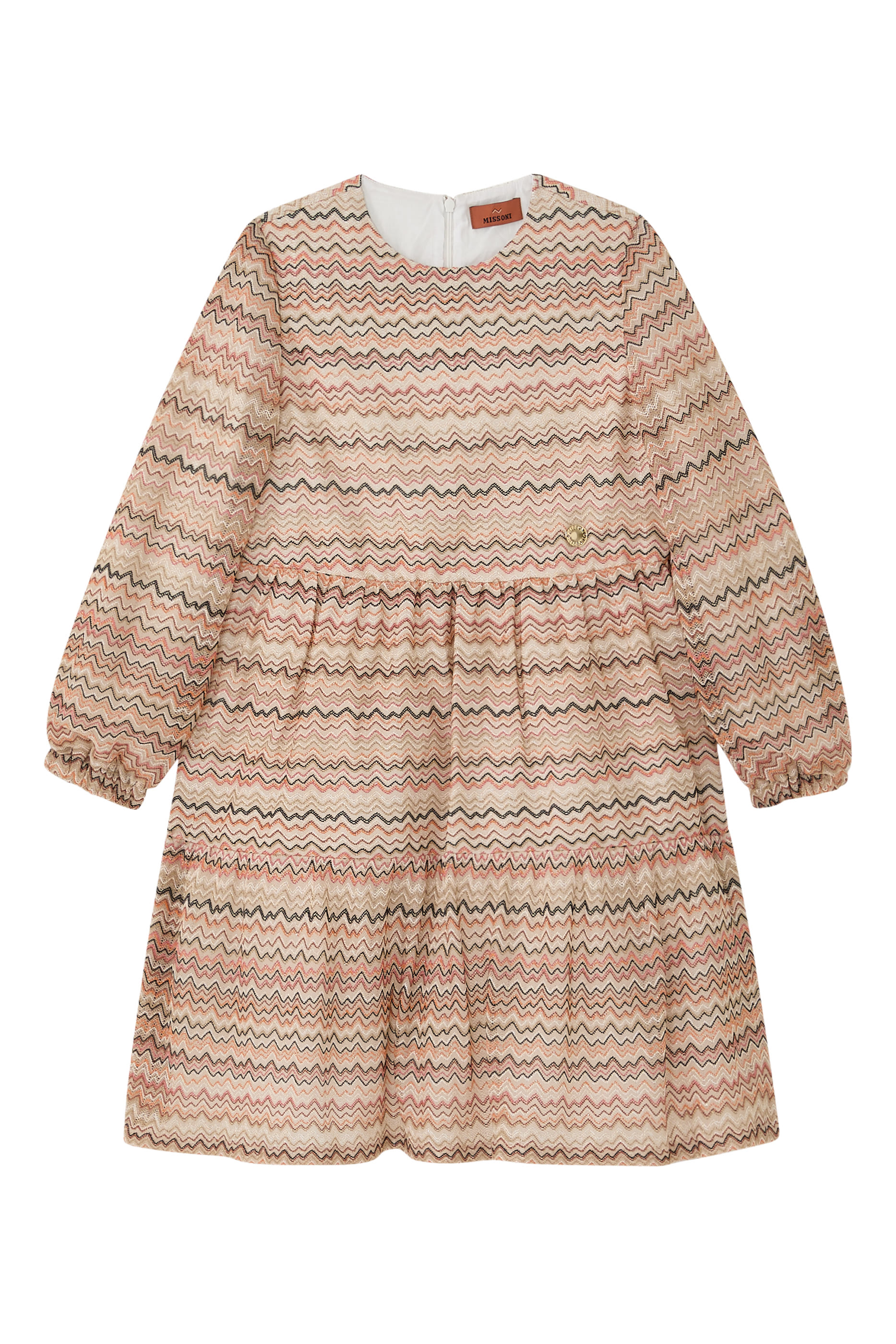 Kids  Waves Knit Long-Sleeve Dress 