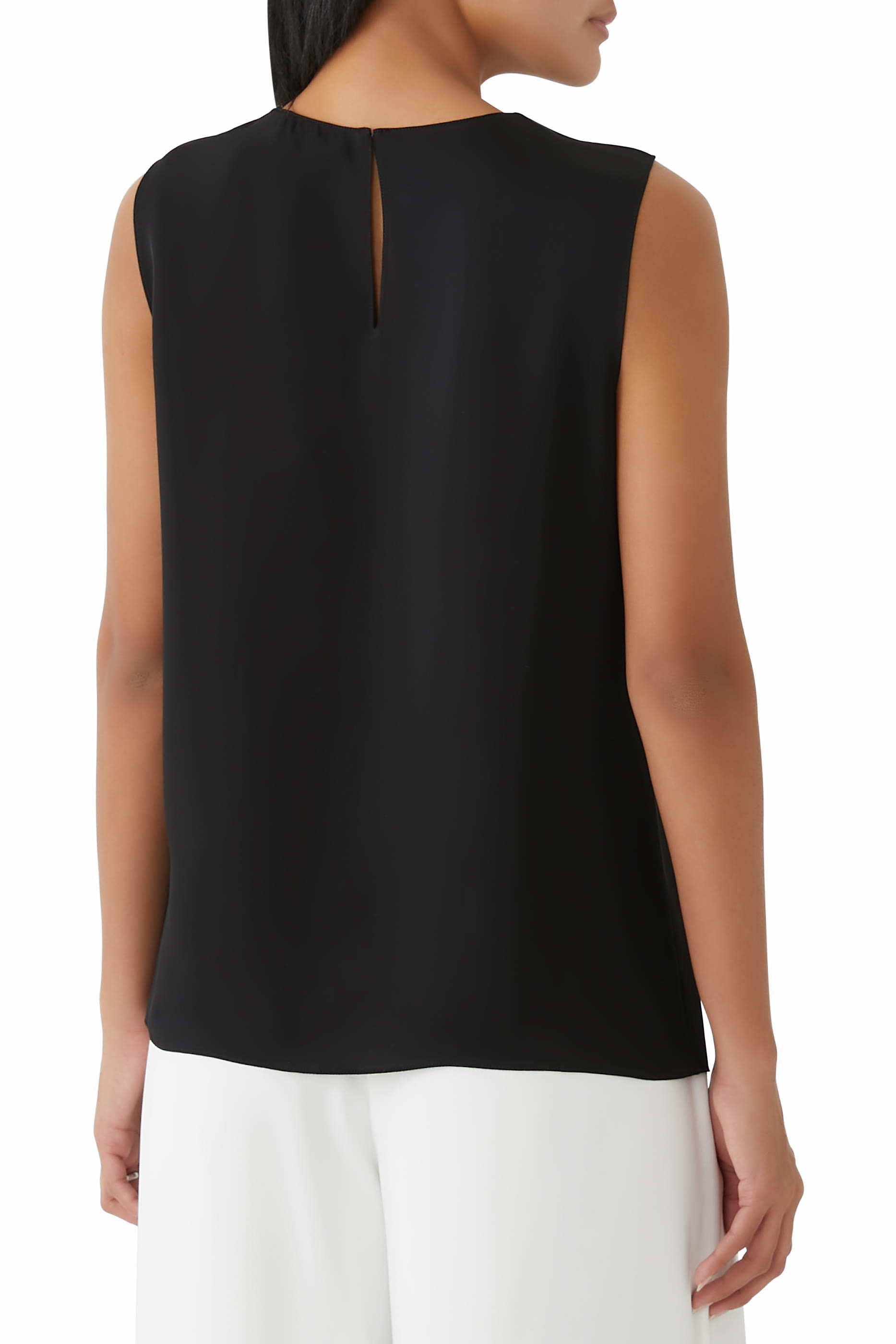 Shell Top in Silk Georgette