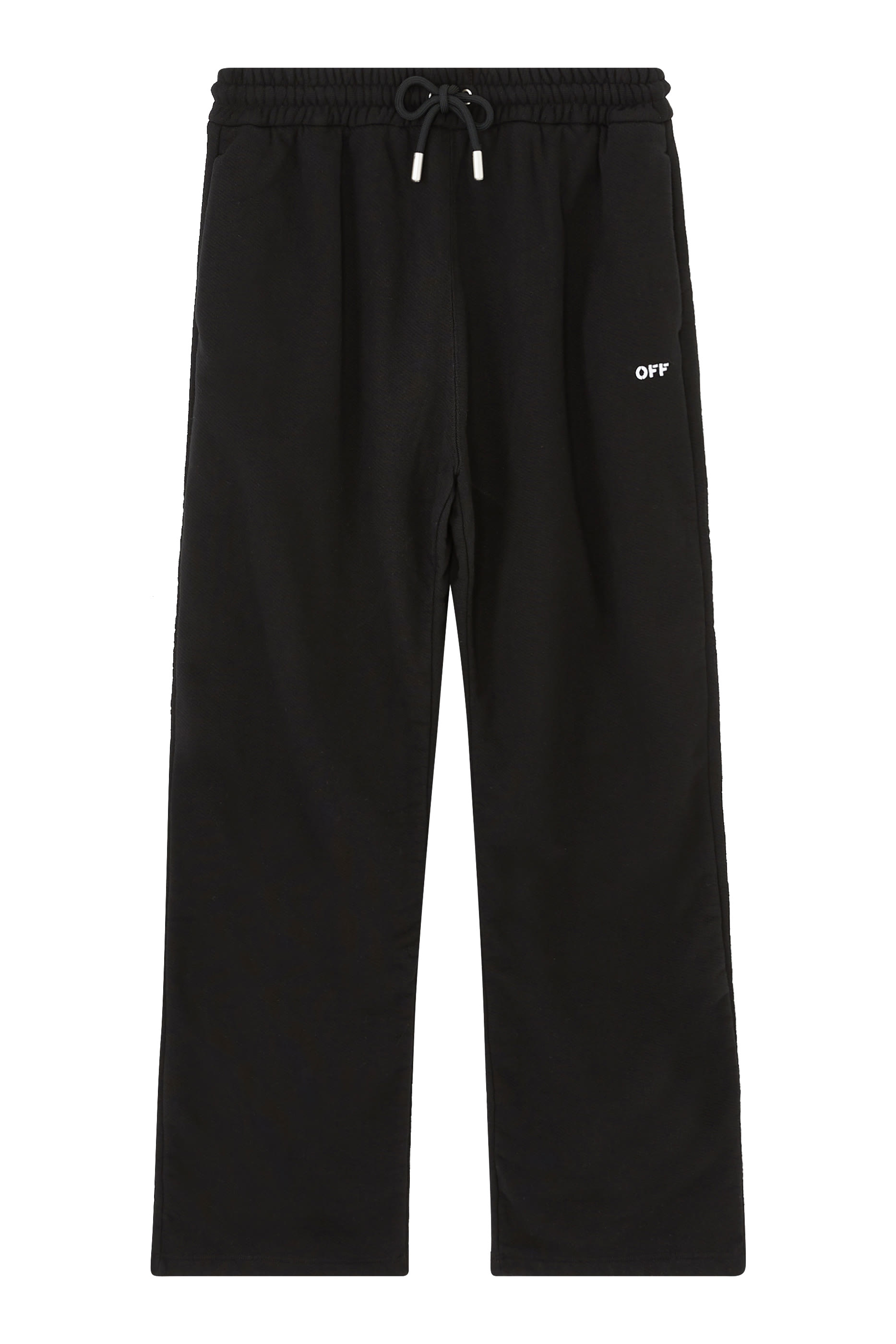 Embroidered Diagonal Stripe Sweatpants