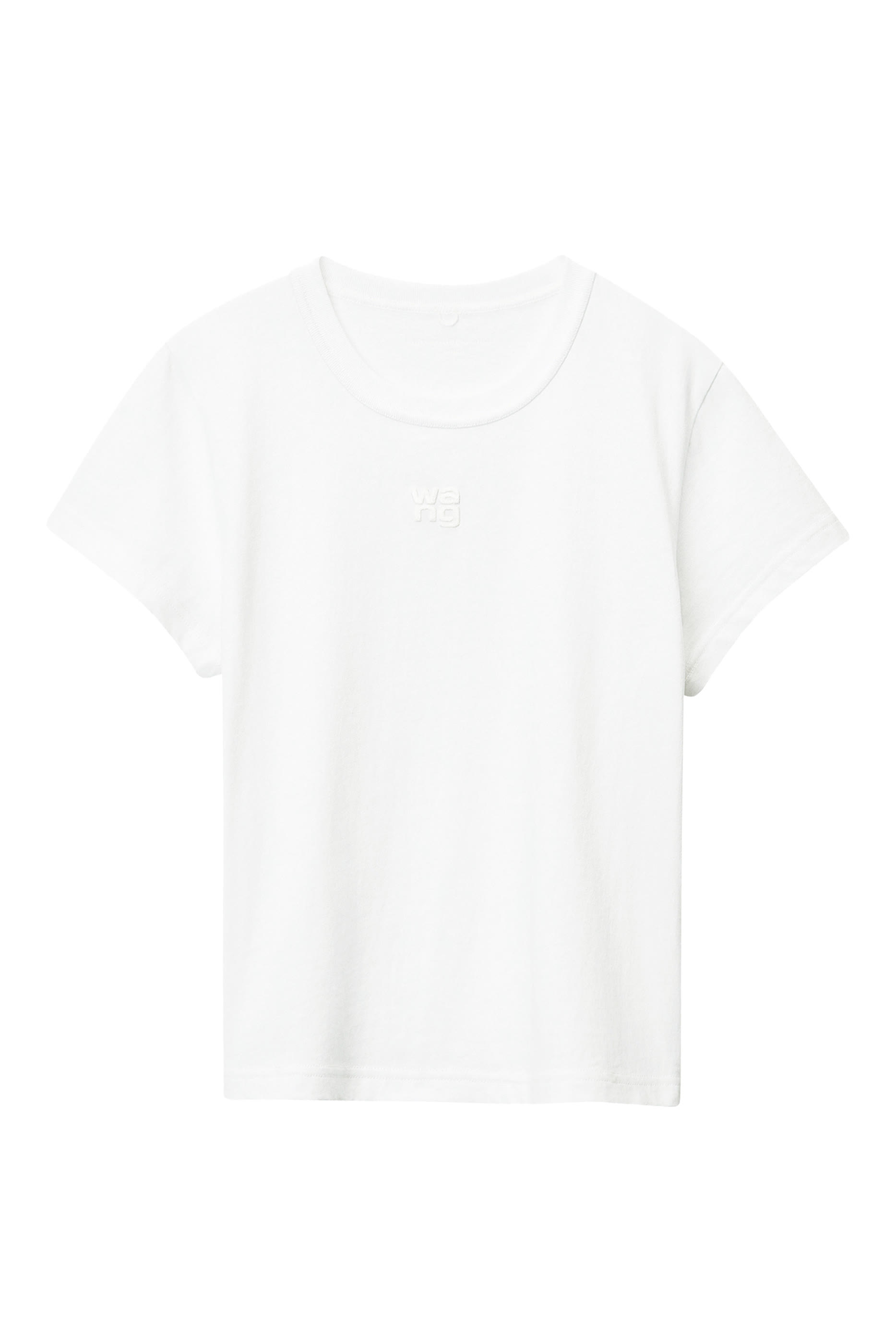 Essential JSY Shrunk with Puff Logo and Bound Neck T-Shirt