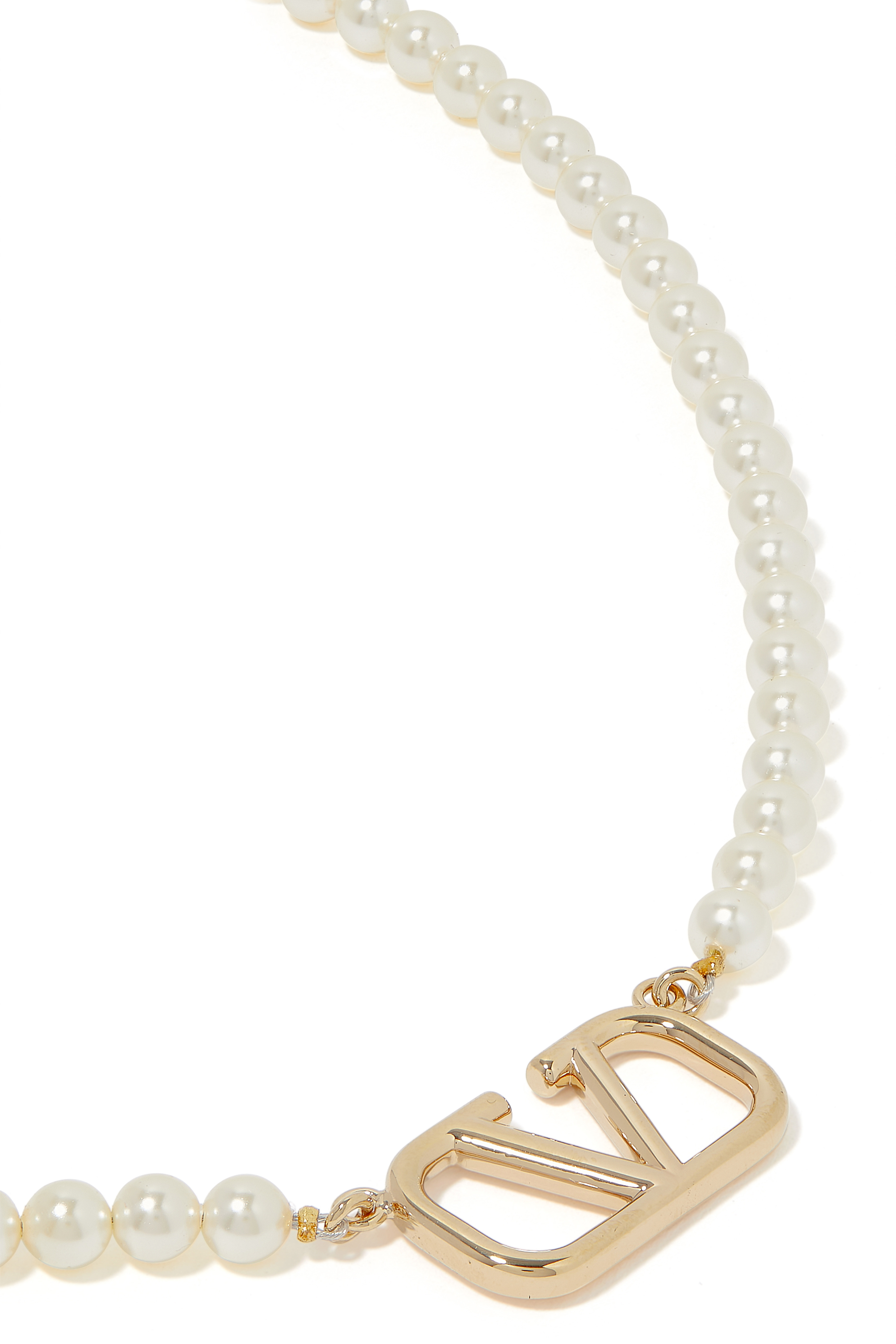 VLogo Signature Pearl Necklace