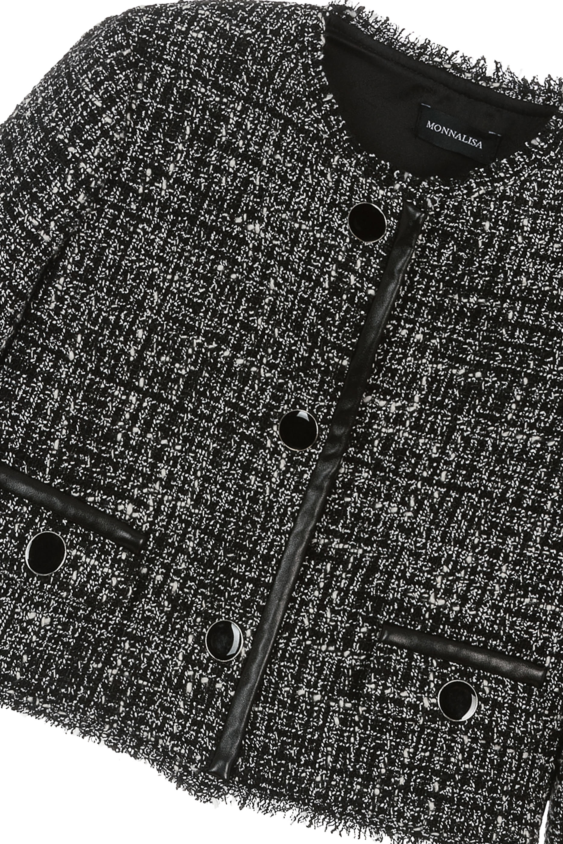 Kids Cropped Tweed Jacket