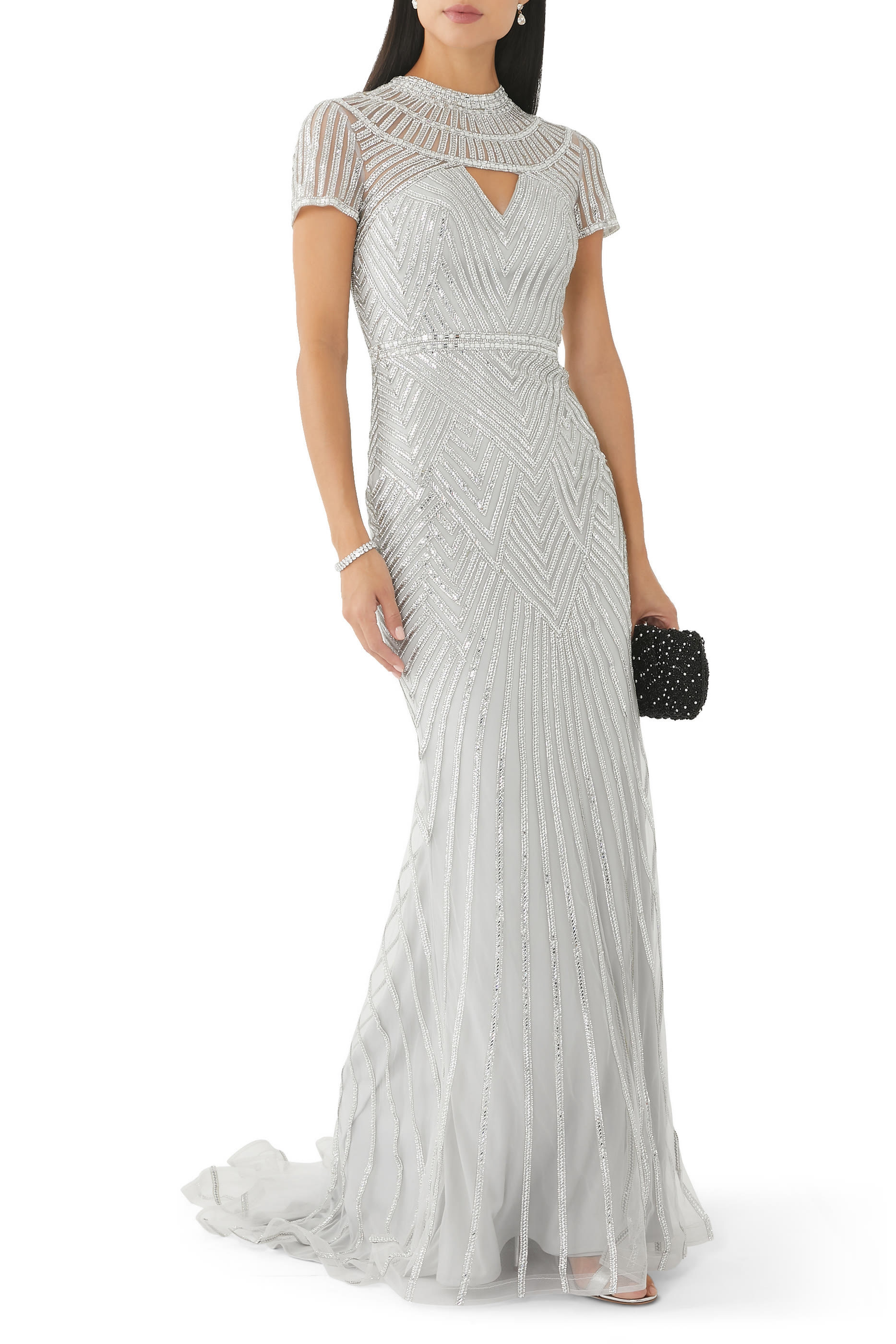 Bead-embellished Maxi Dress