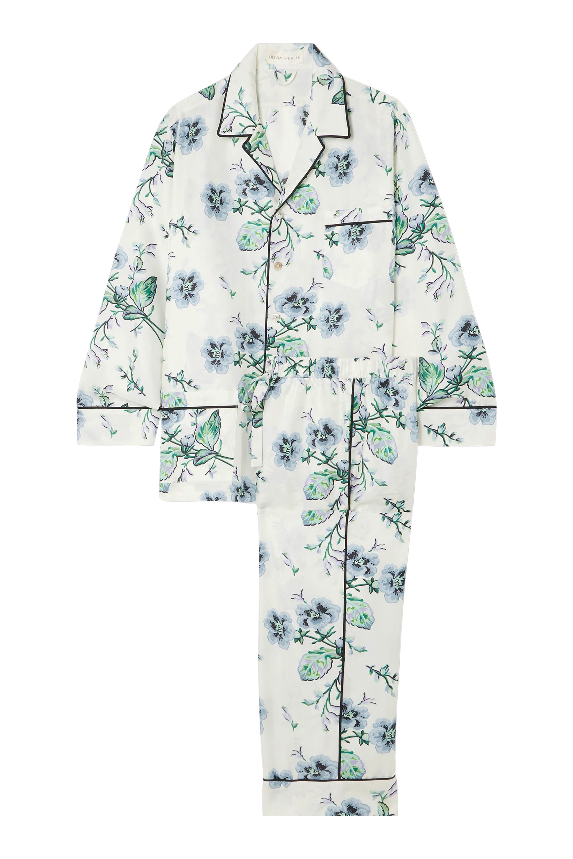 Yves Caldwell Floral Pajama Set