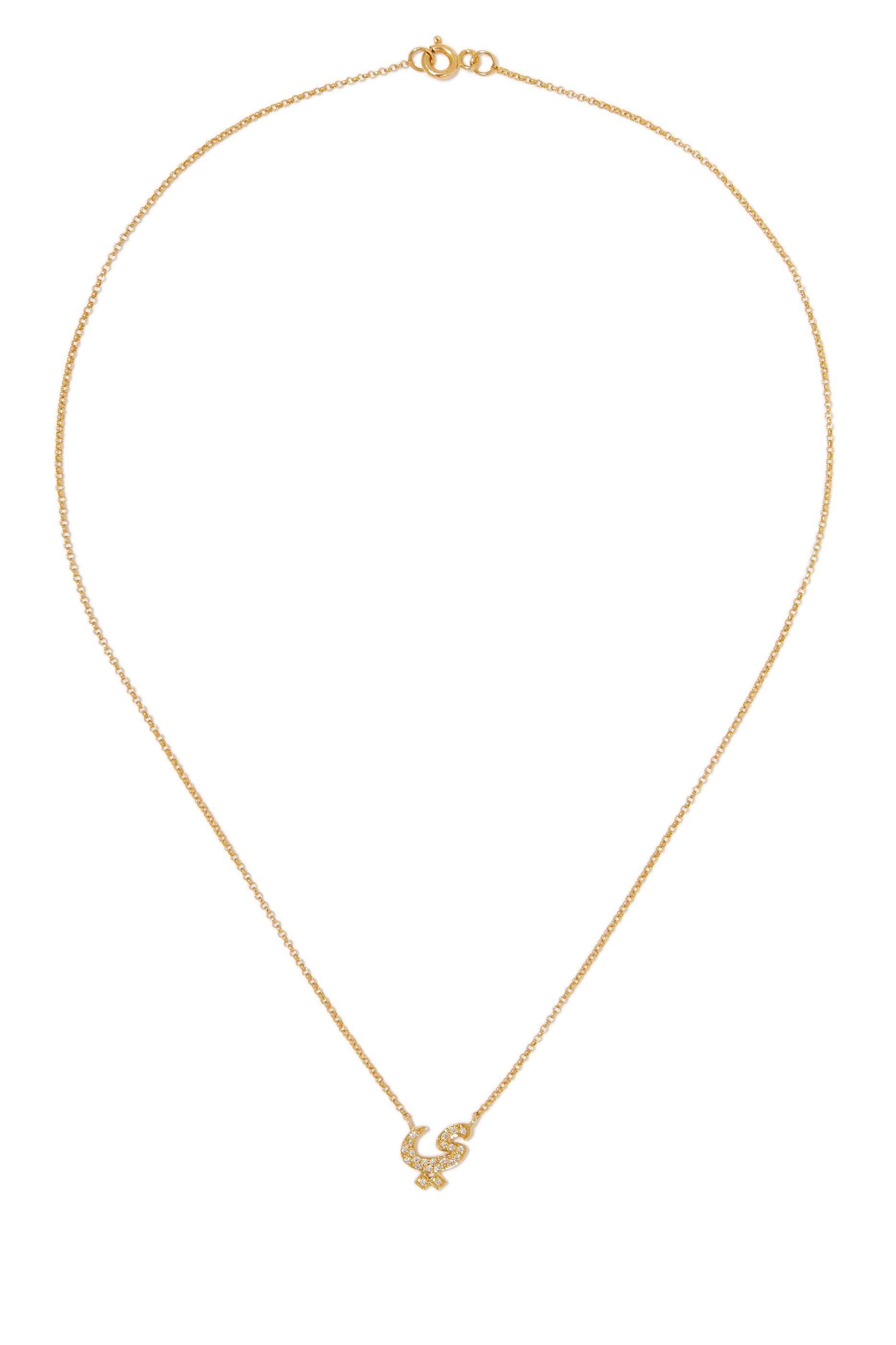 Letter YA Diamond Necklace