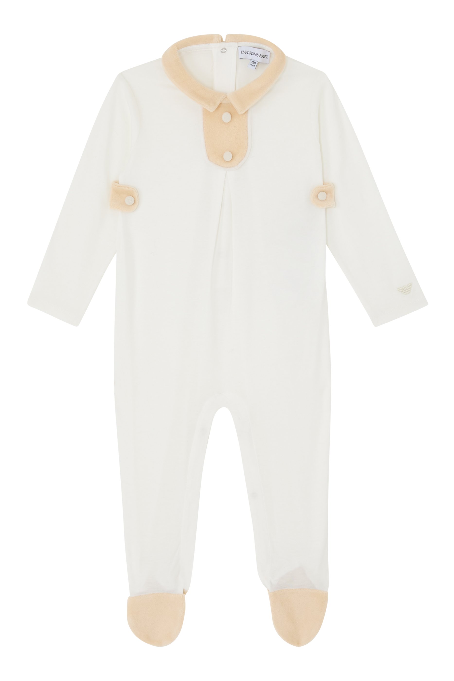 Footsie Collar Side Buttons Jumpsuit