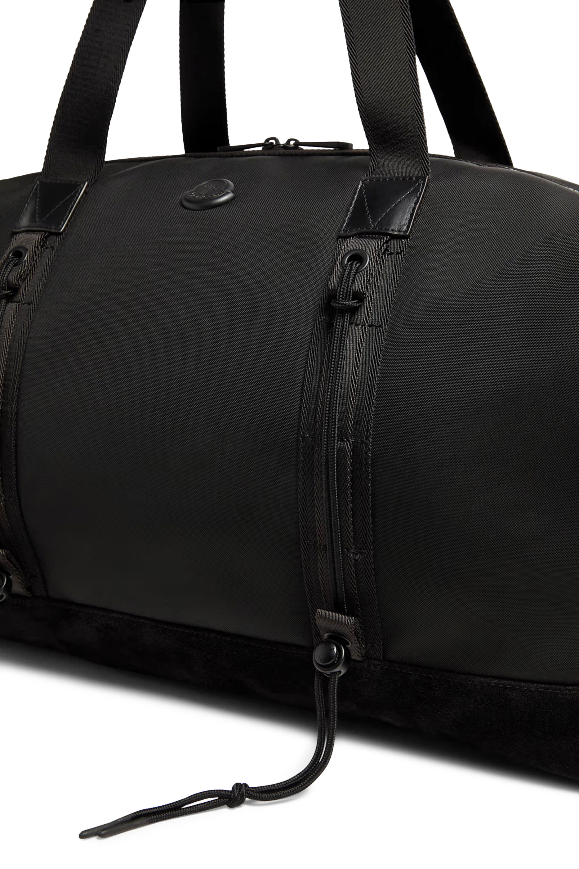 Tech Water-Repellent Leather-Trimmed Duffle Bag