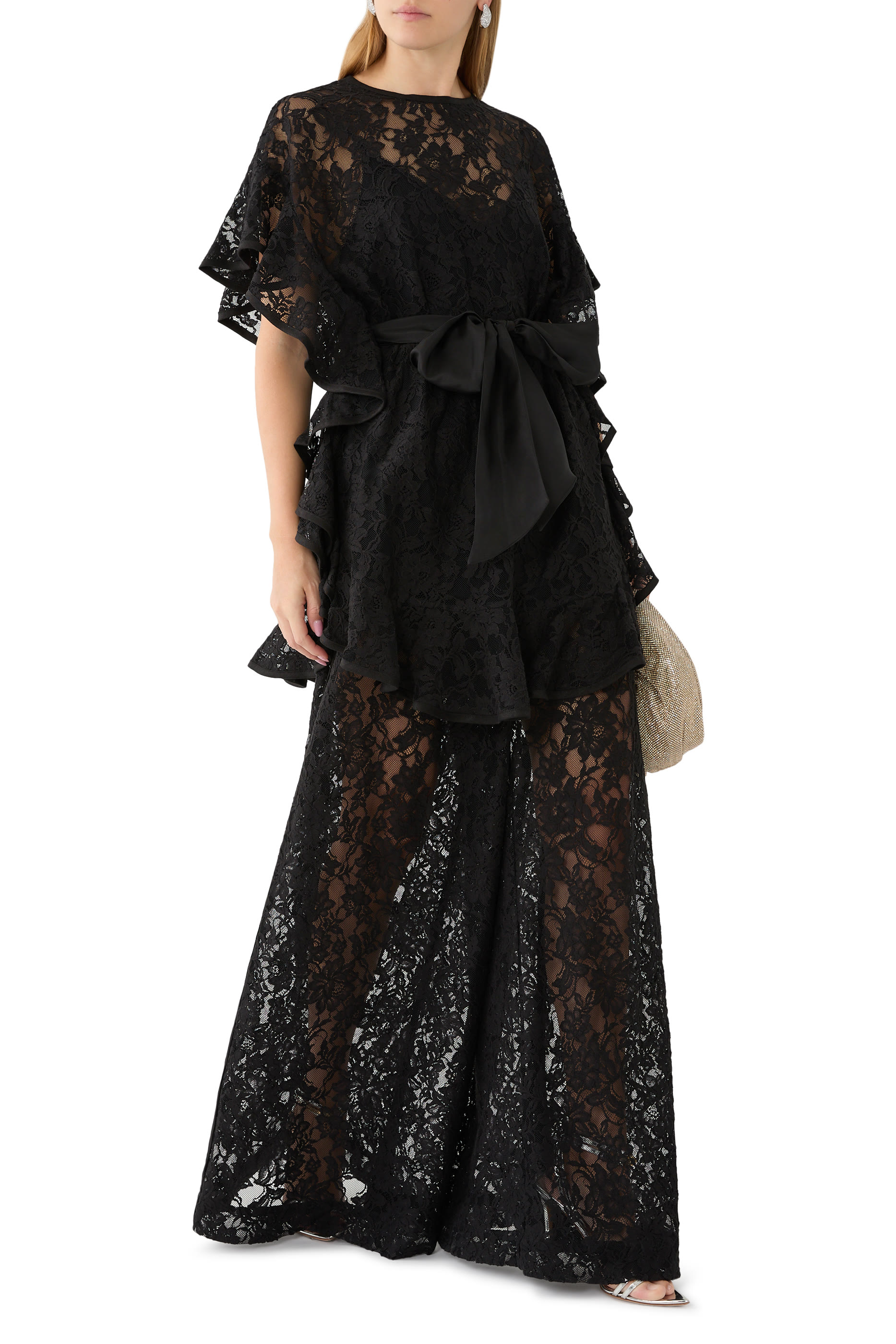Crush Lace Frill Tunic