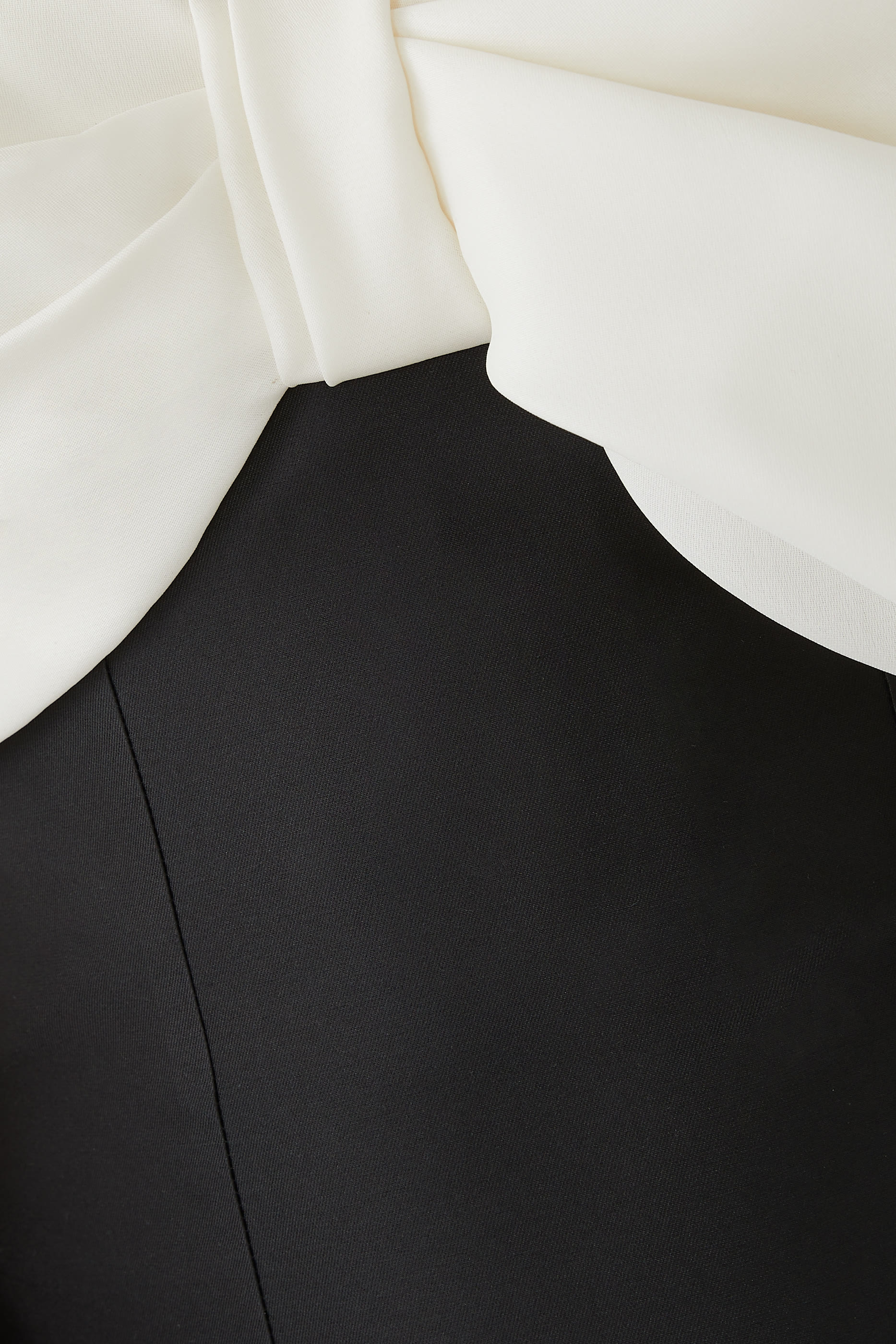 Asymmetric Bow Column Gown