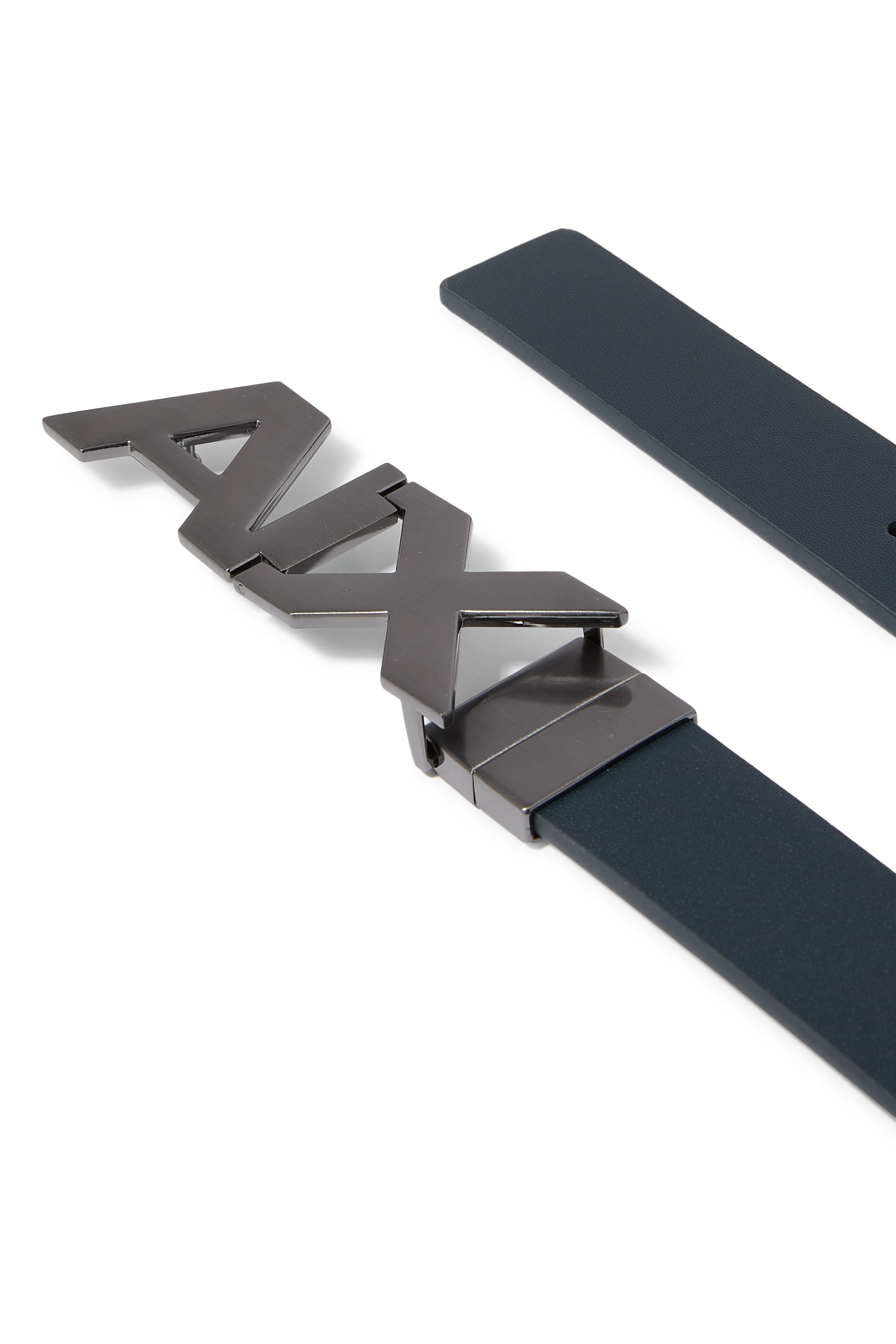 Reversible Leather Logo Belt