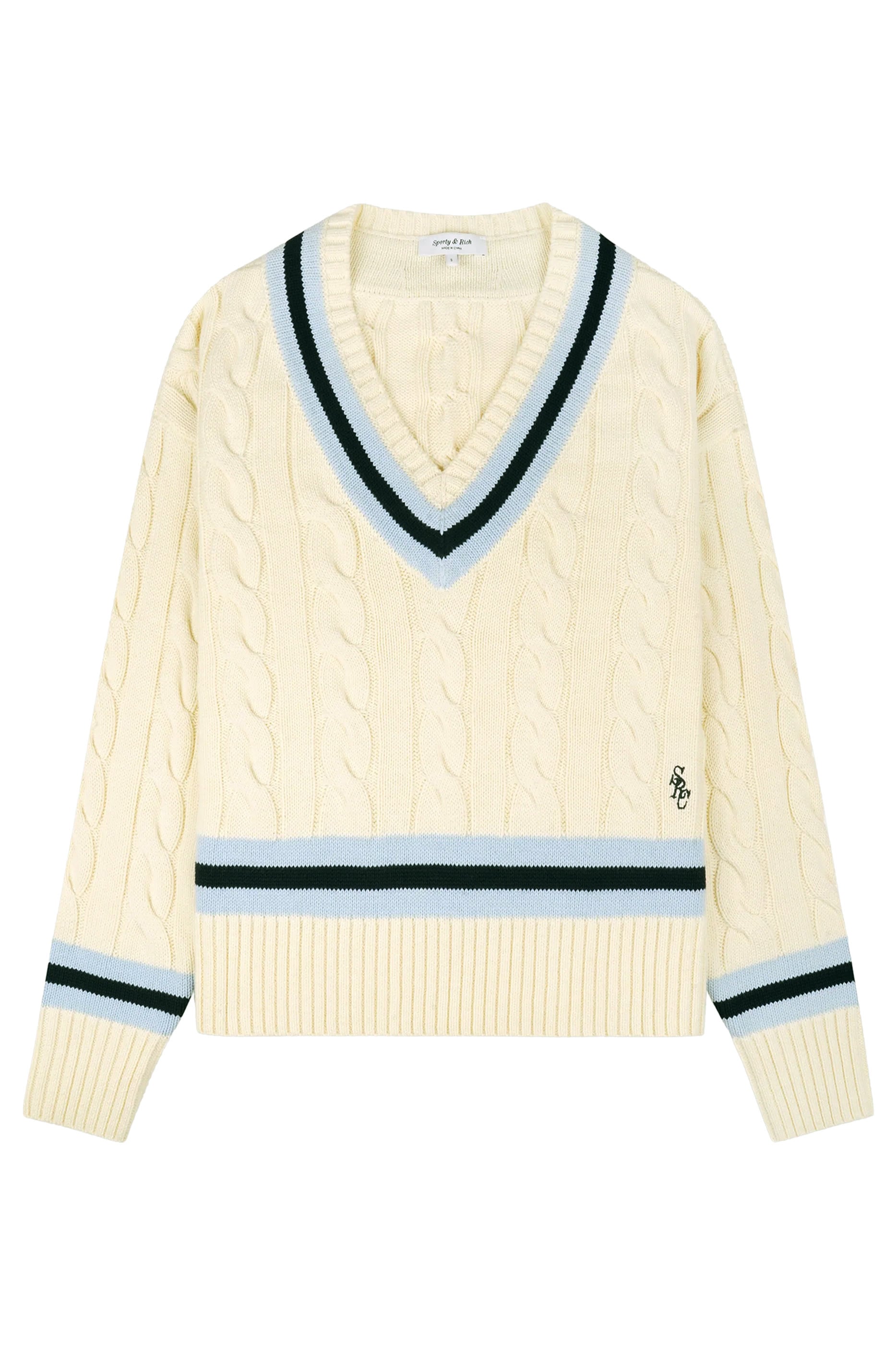 SRC Cableknit V-Neck Sweater