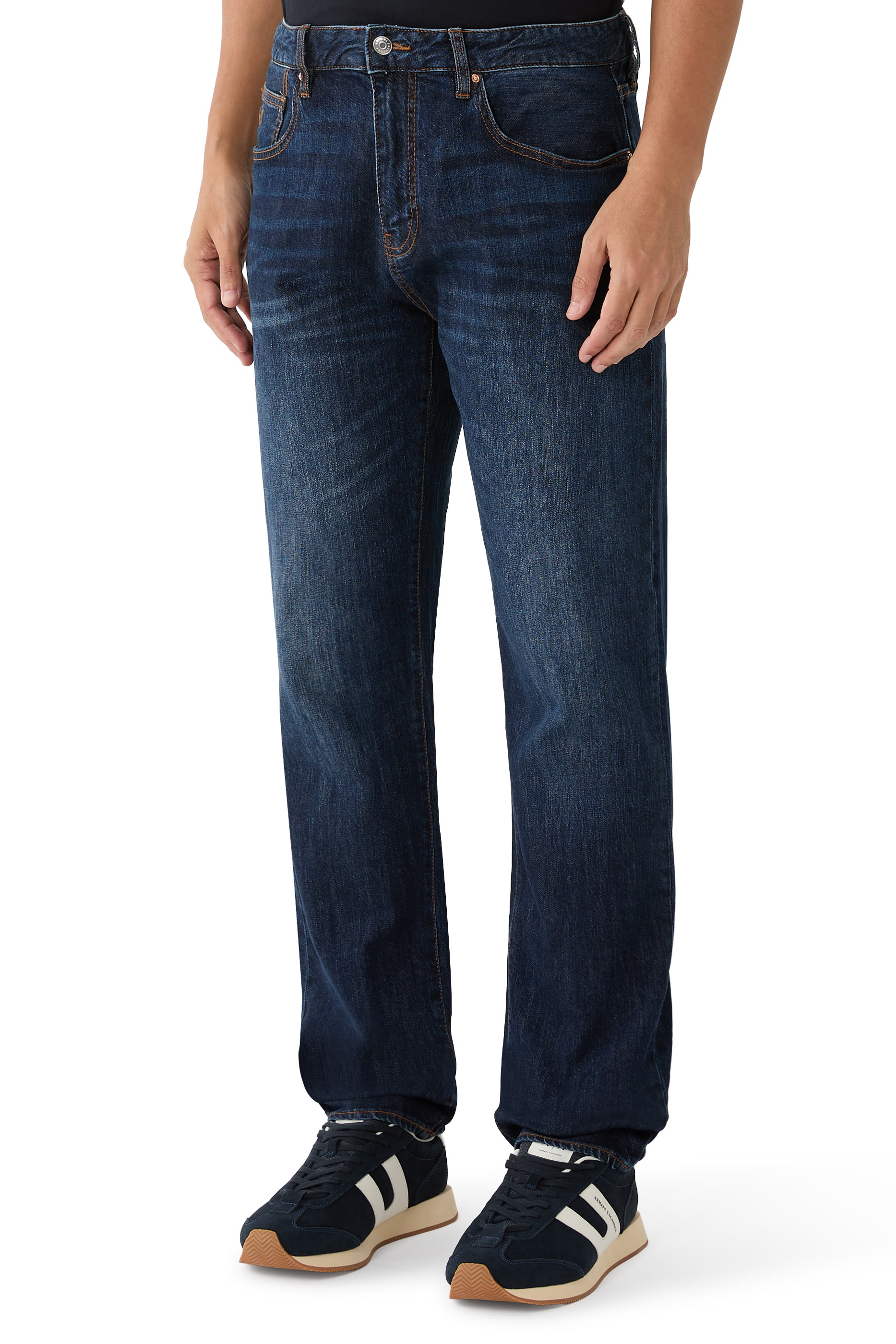 Comfort Denim Straight Jeans