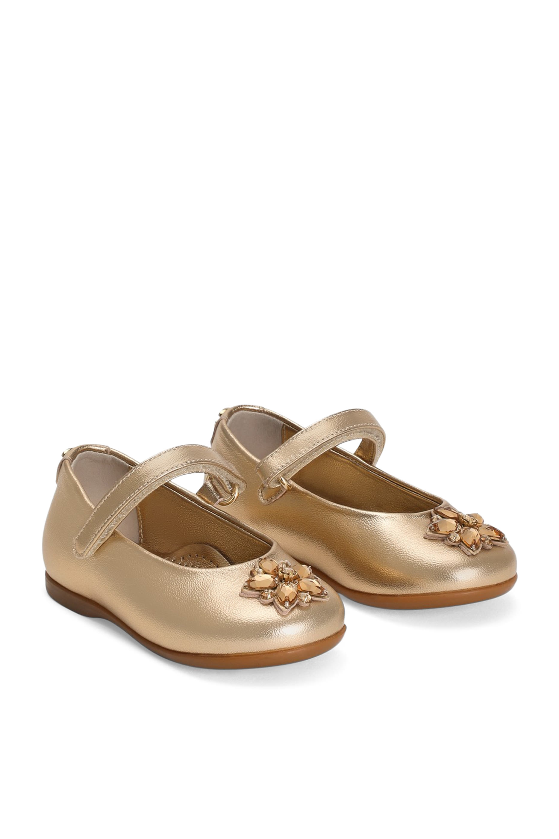 Kids Patent Leather Ballet Flats with Heels