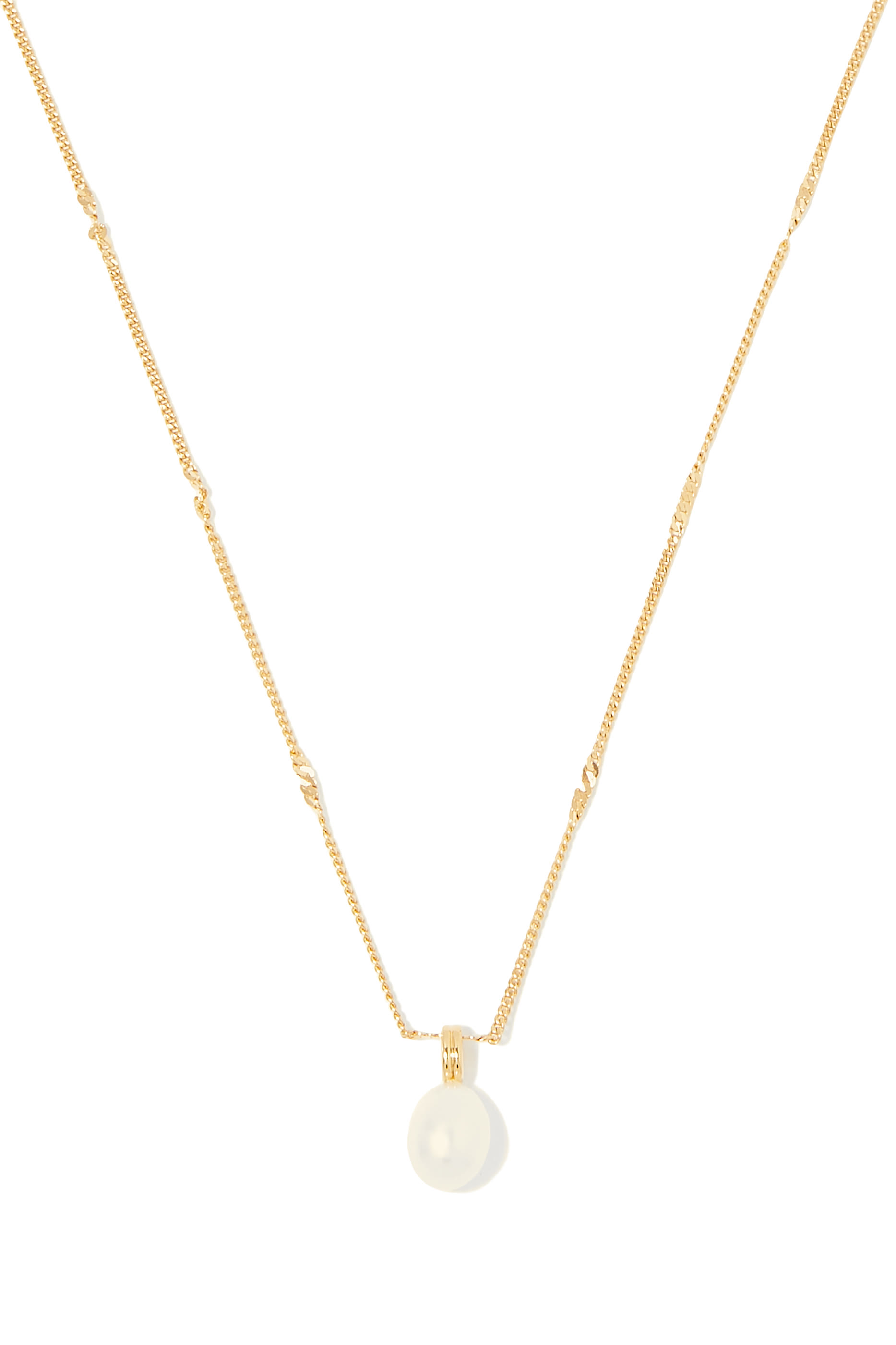 Baroque Pearl Twisted Chain Ne