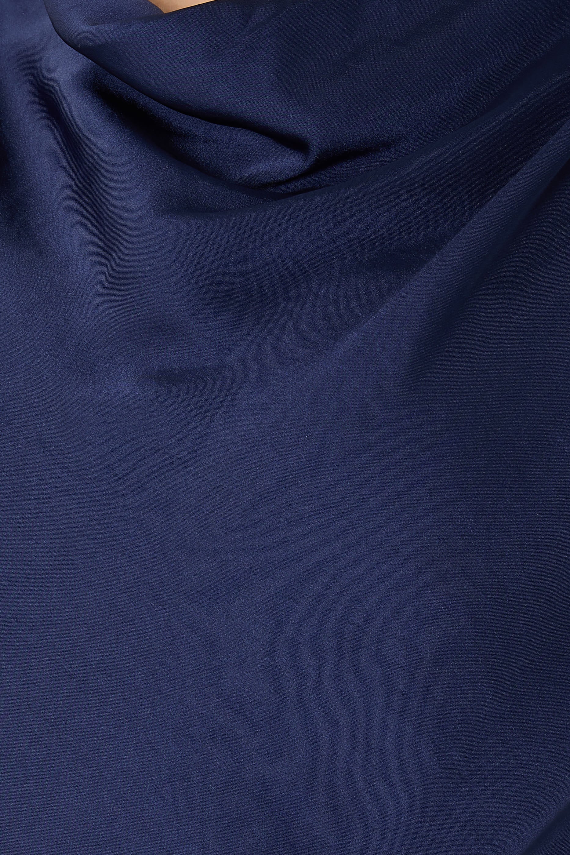 Cowl Neck Blouse in Crushed Satin