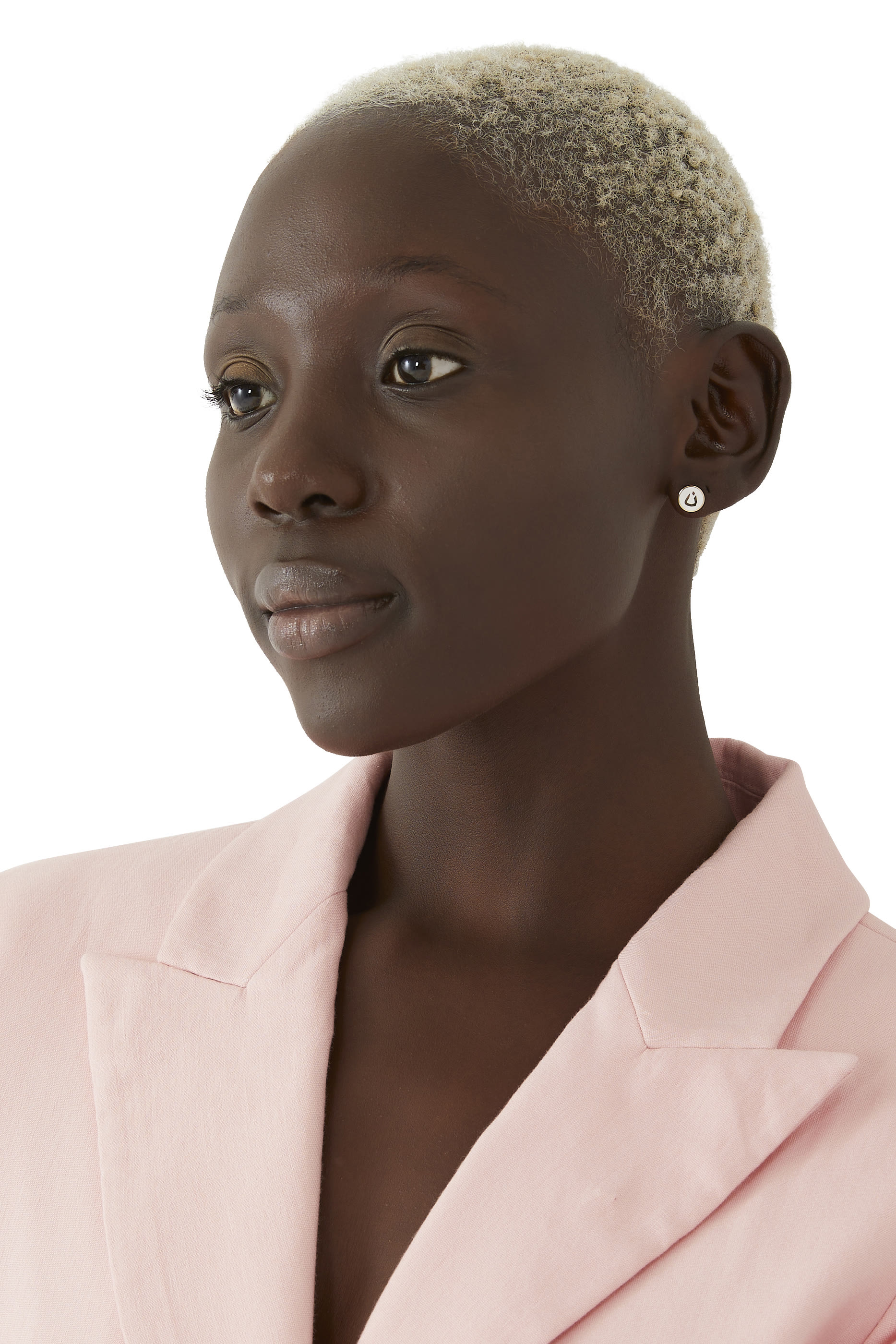 Letter Studs, 18k Yellow Gold