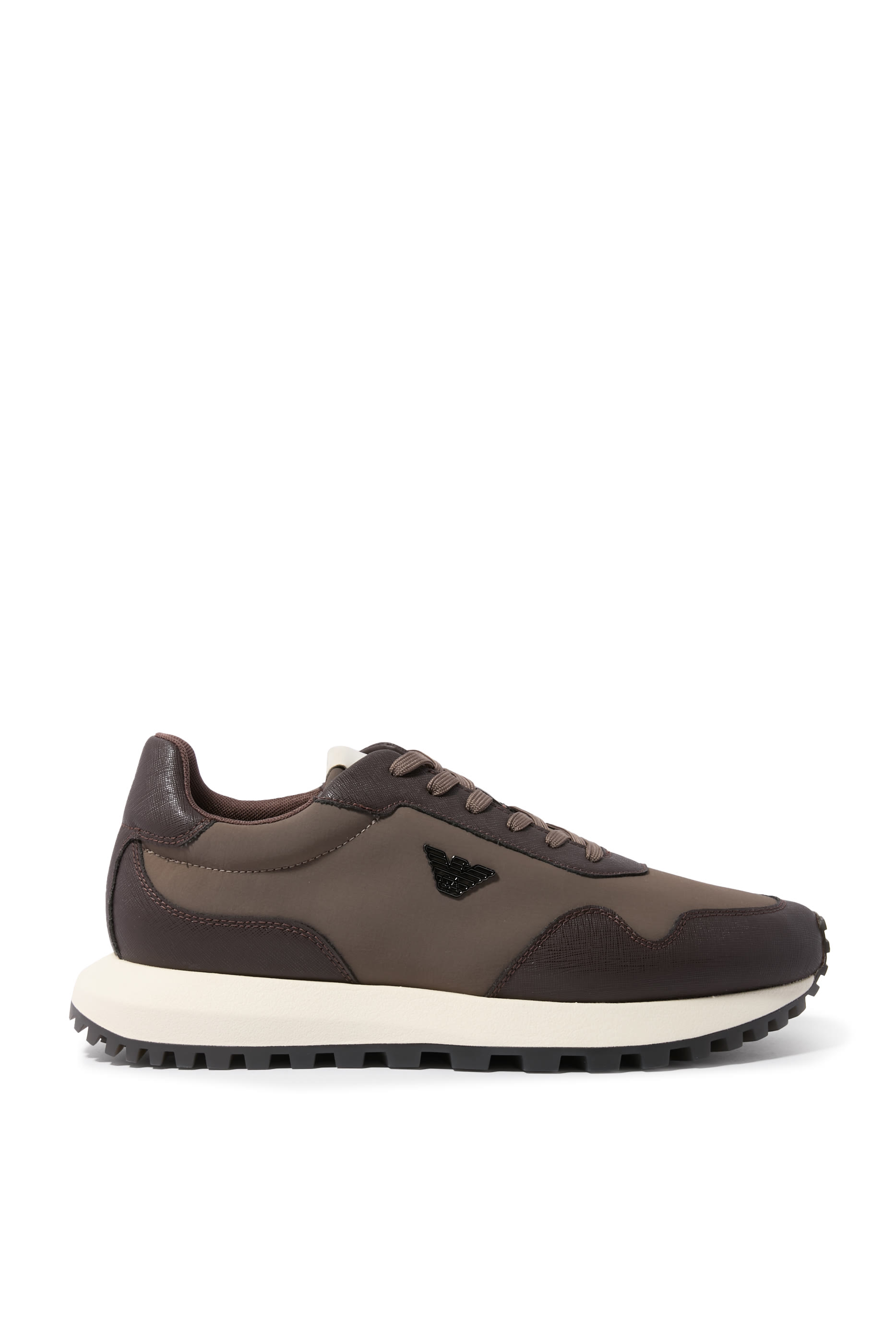 ASV Recycled Nylon Sneakers with Regenerated Saffiano Details