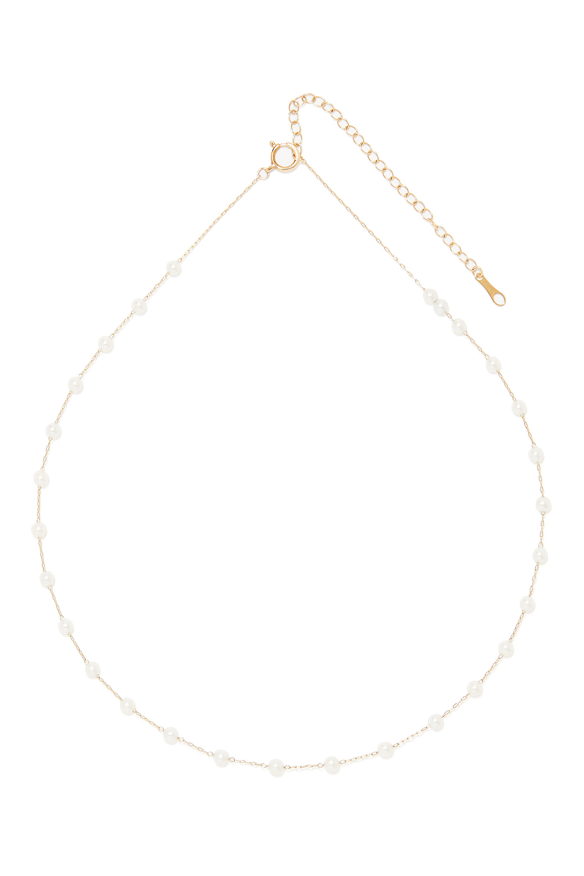 Floating Pearl Chain Necklace
