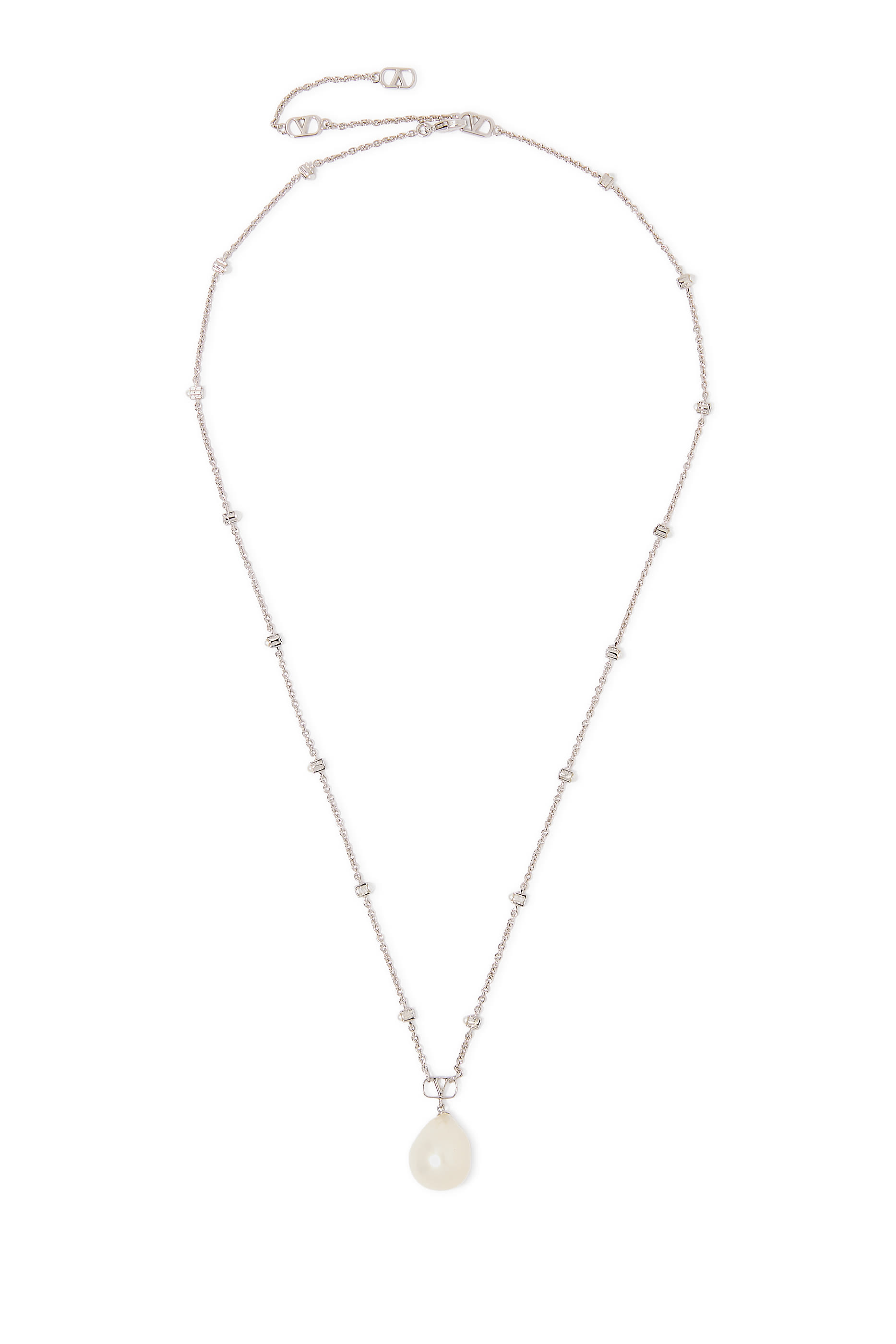 VLogo Signature Pearl Necklace