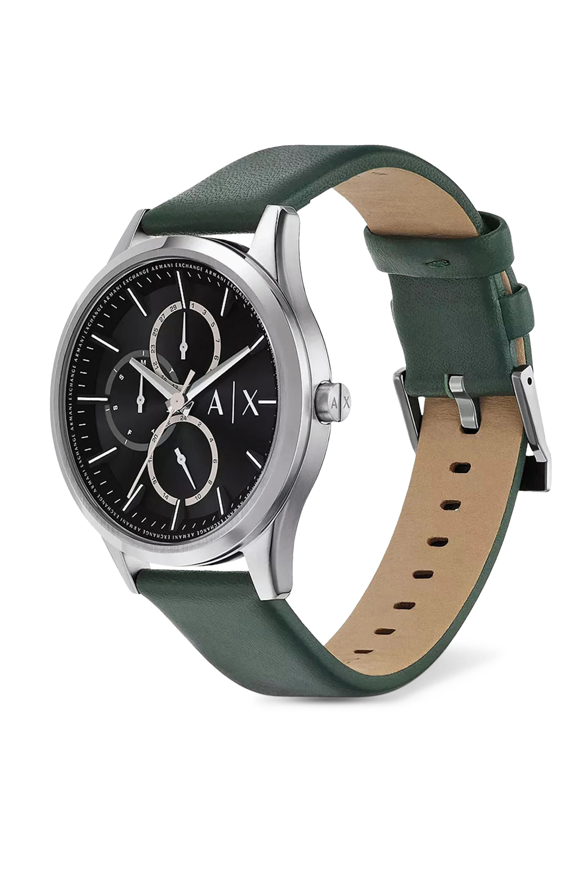 Multifunction 42mm Leather Watch