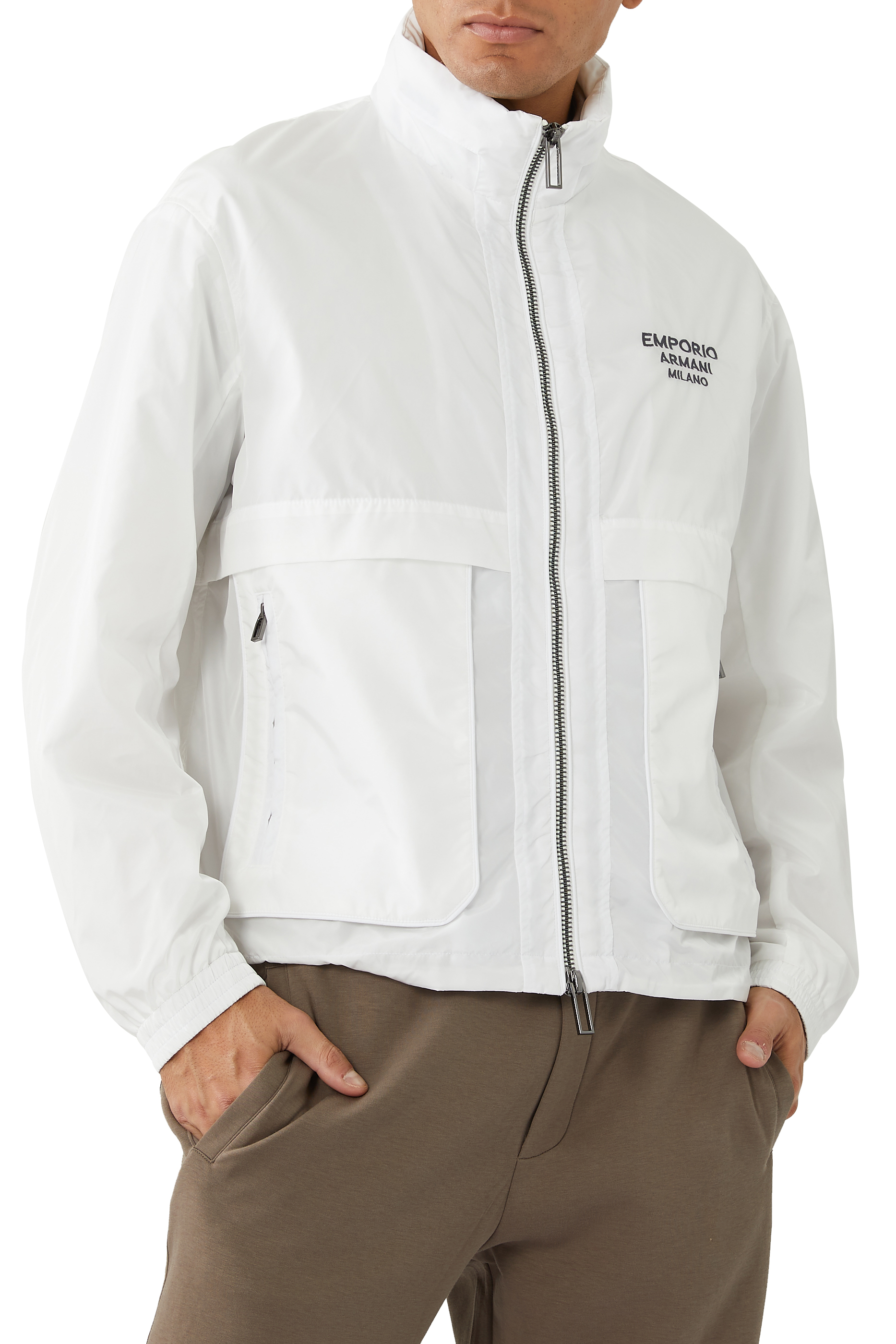 Buy Emporio Armani Nylon Zip Jacket for Mens | Bloomingdale's KSA