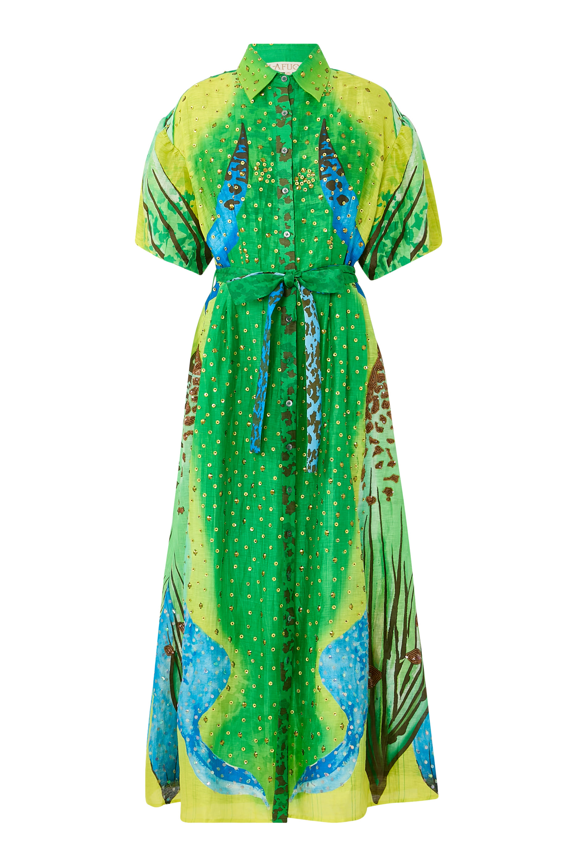  Verde Forest Shirt Dress 
